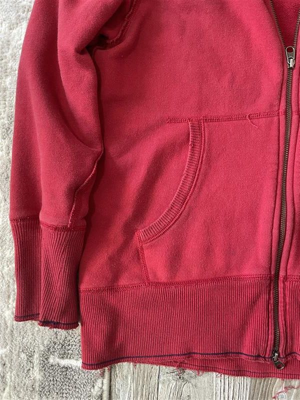 Gap × Vintage Distressed Gap Zip Hoodie RED Size US S / EU 44-46 / 1 - 4 Thumbnail