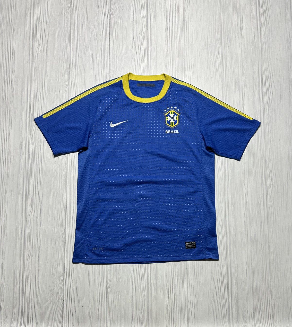 Brazil 2010 2011 Away Nike Soccer Jersey T-Shirt