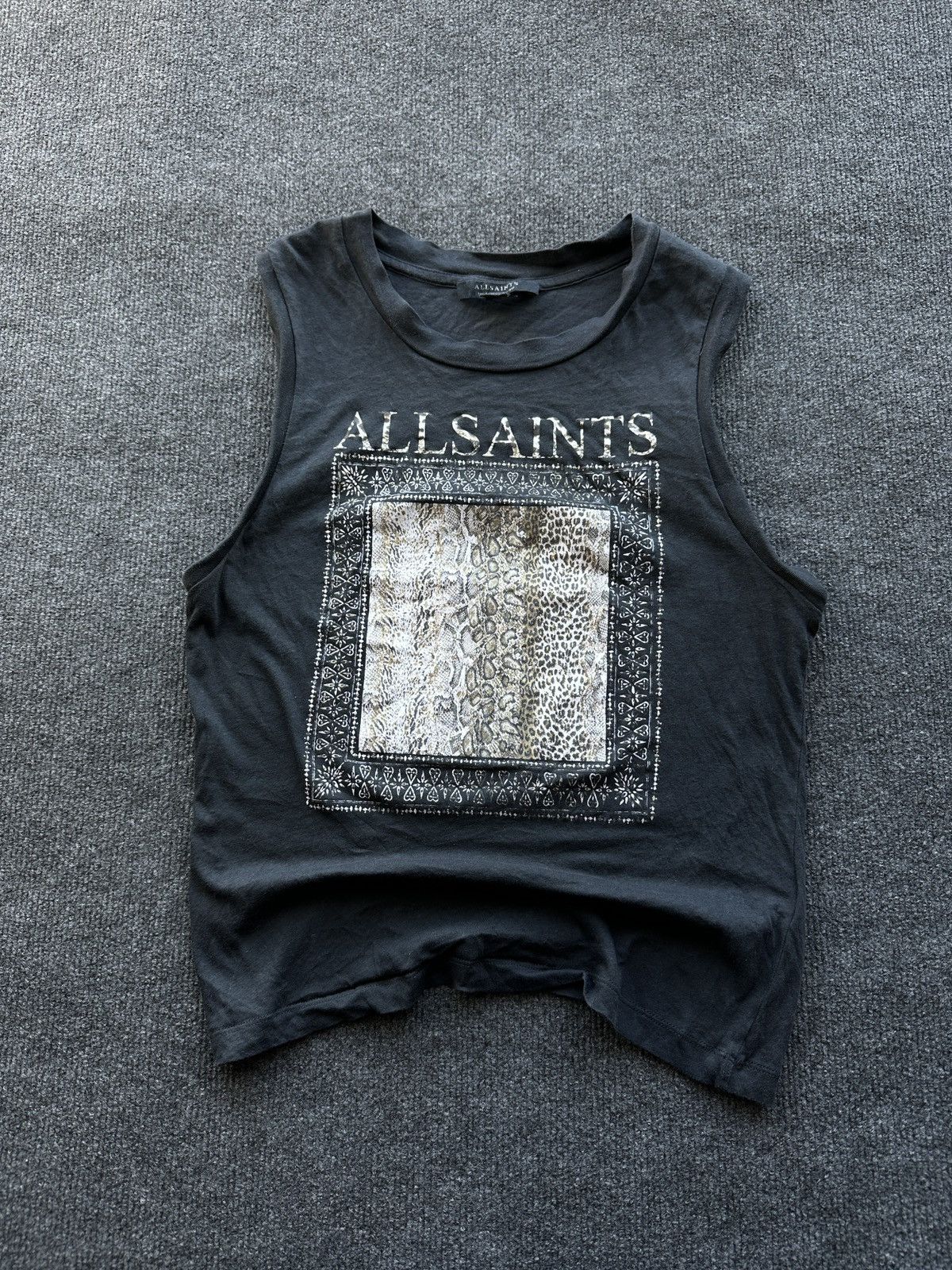 Allsaints 🚨ALLSAINTS WOMEN T-SHIRT TOP LUXURY OPIUM MEDIUM Size M / US 6-8 / IT 42-44 - 1 Thumbnail