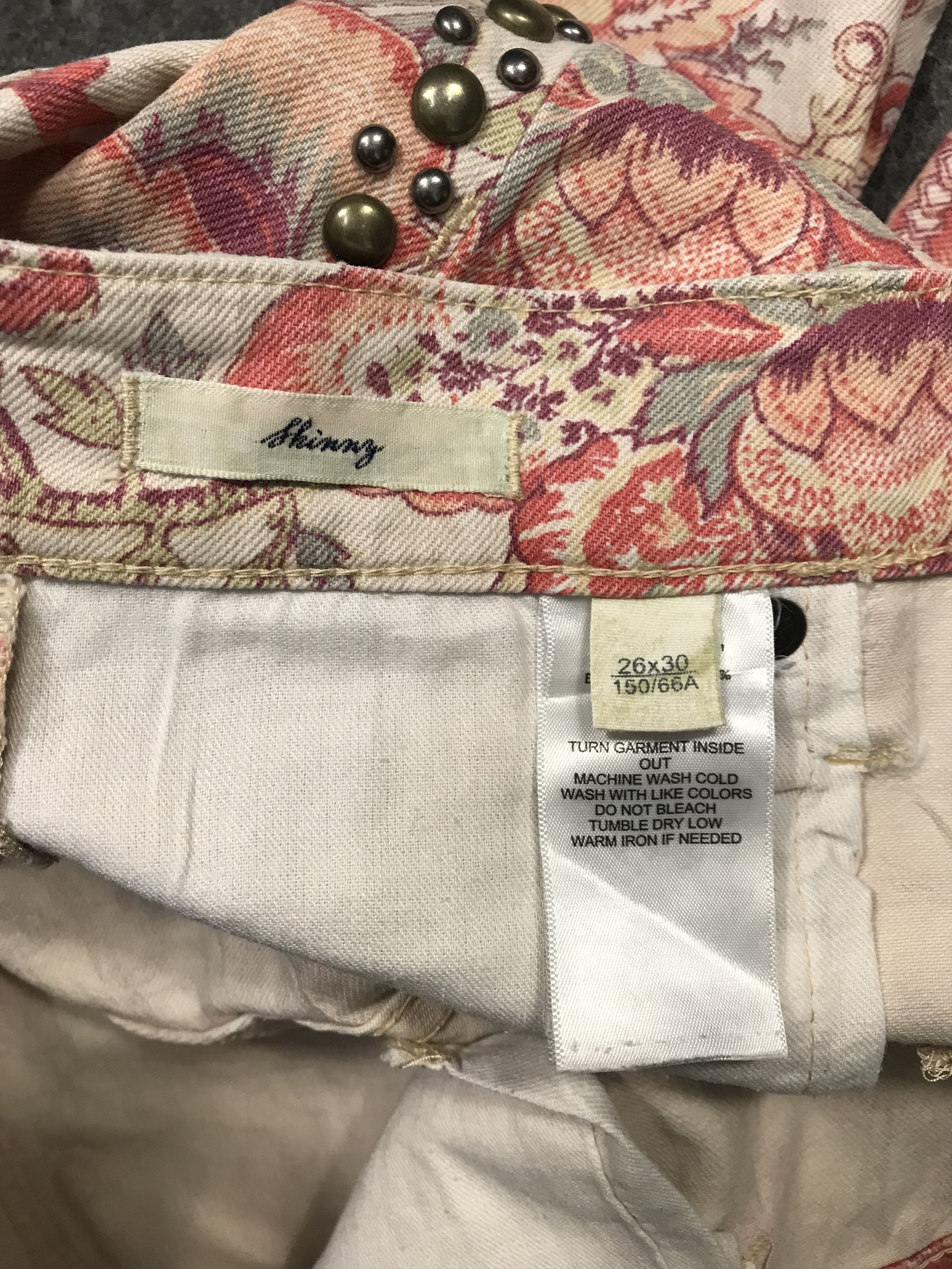 Ralph Lauren Ralph Lauren Denim Pant Paisley Art All Over Printed Size 29" - 6 Thumbnail