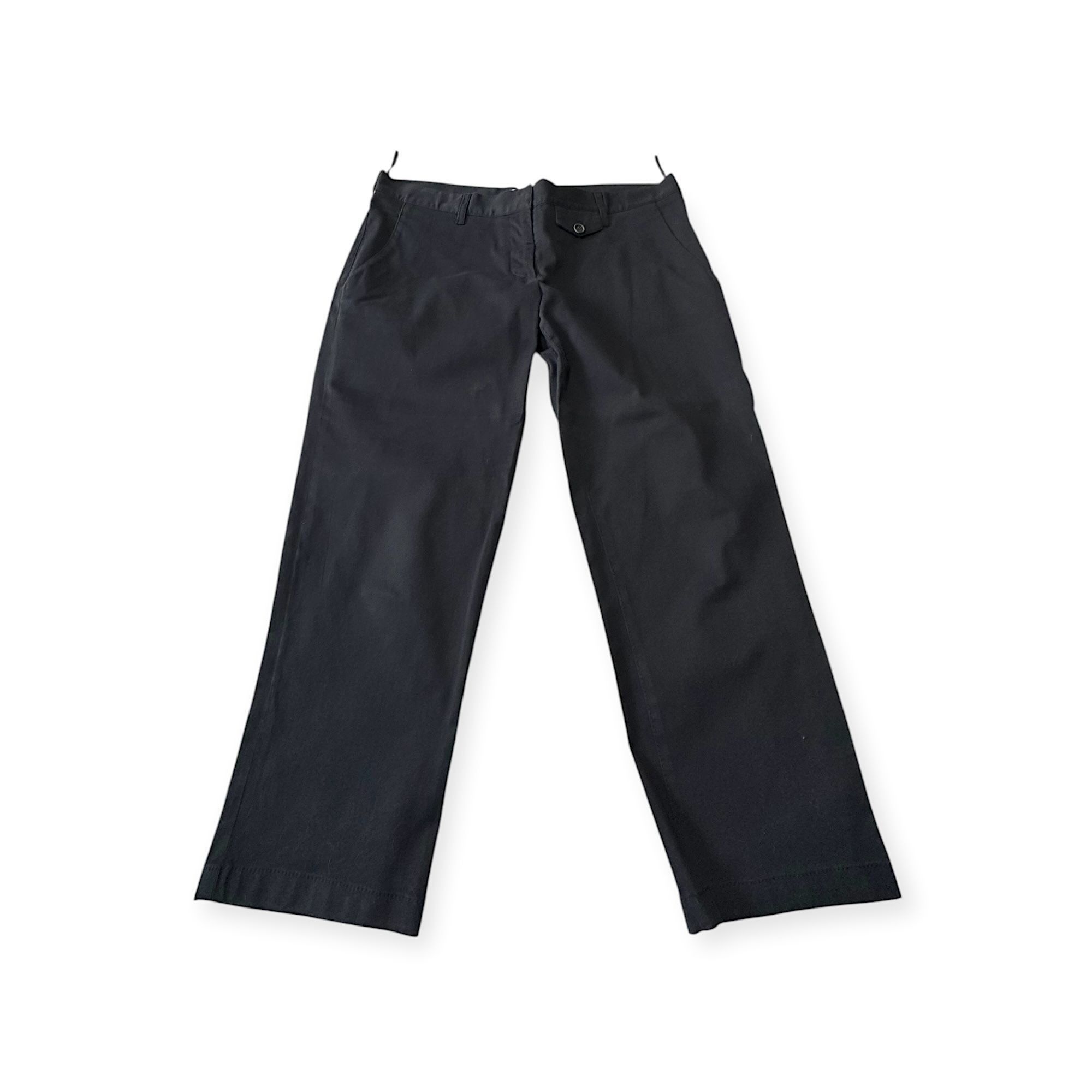 Prada Prada Cotton Tapered Cropped Pants, Size 46 IT/L Size 32" / US 10 / IT 46 - 6 Thumbnail