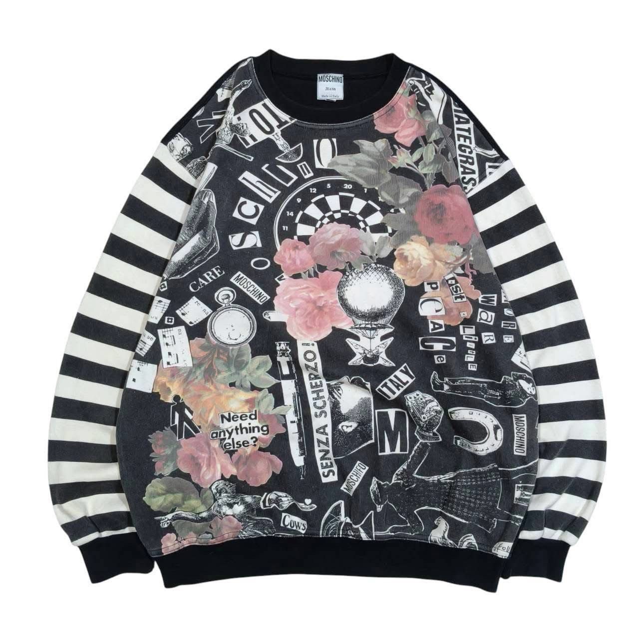 Moschino Rare! Vintage Moschino Pattern Jumper Size US S / EU 44-46 / 1 - 1 Thumbnail
