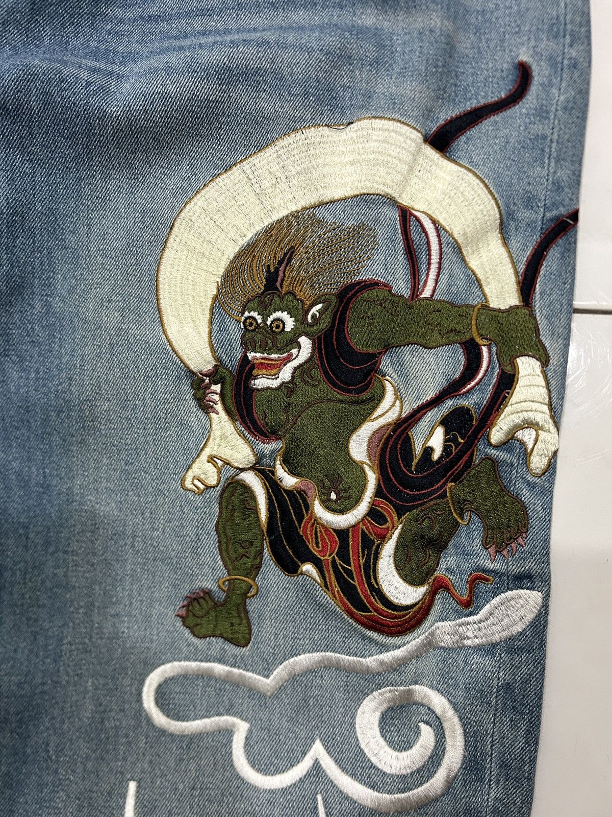 Japanese Brand Y2K Hisyouhakurei Wagara ‘Oni Sukajan’ Embroidery Size US 38 / EU 54 - 3 Thumbnail