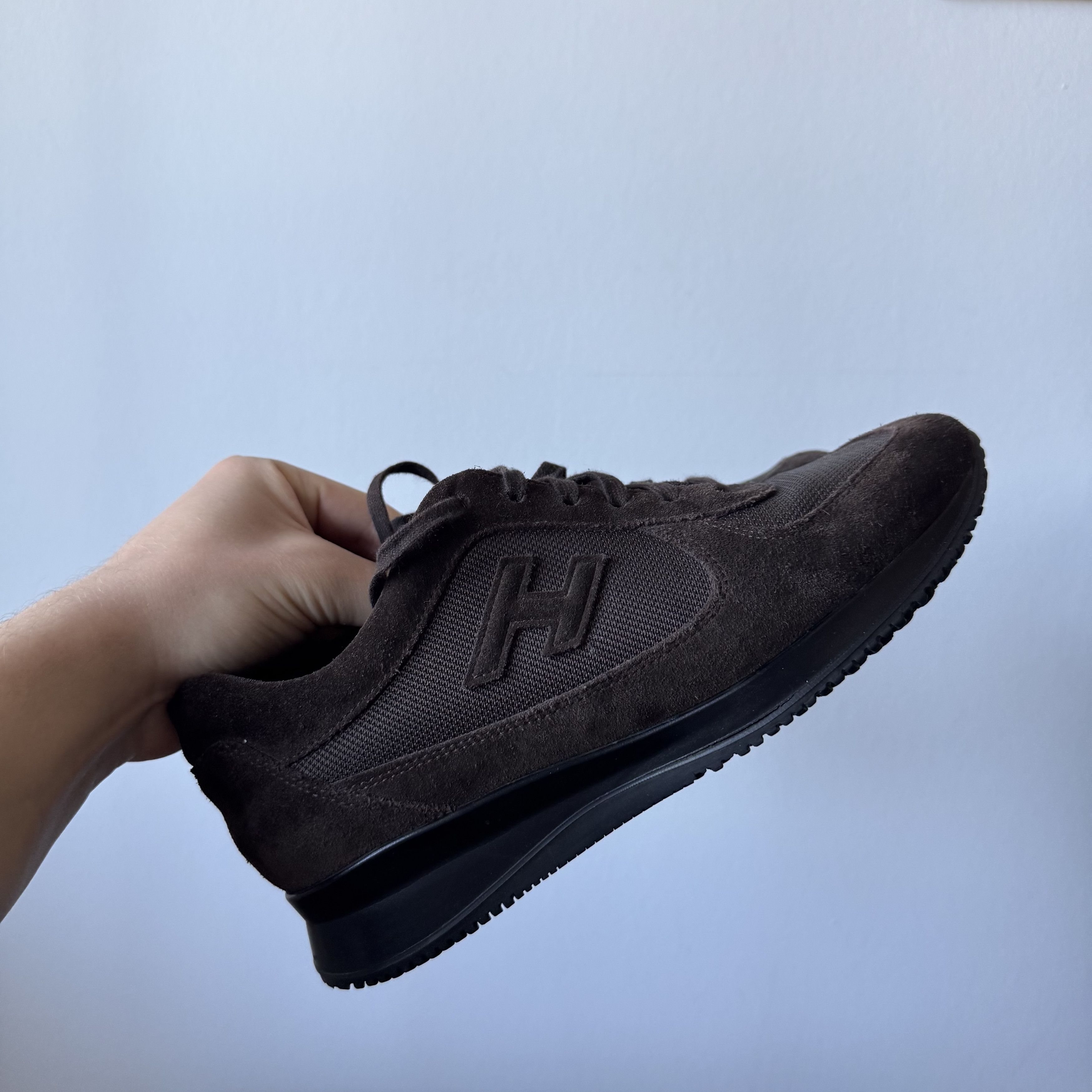 Hogan HOGAN Suede Brown Logo Sneakers Italy Size US 7 / EU 40 - 5 Thumbnail