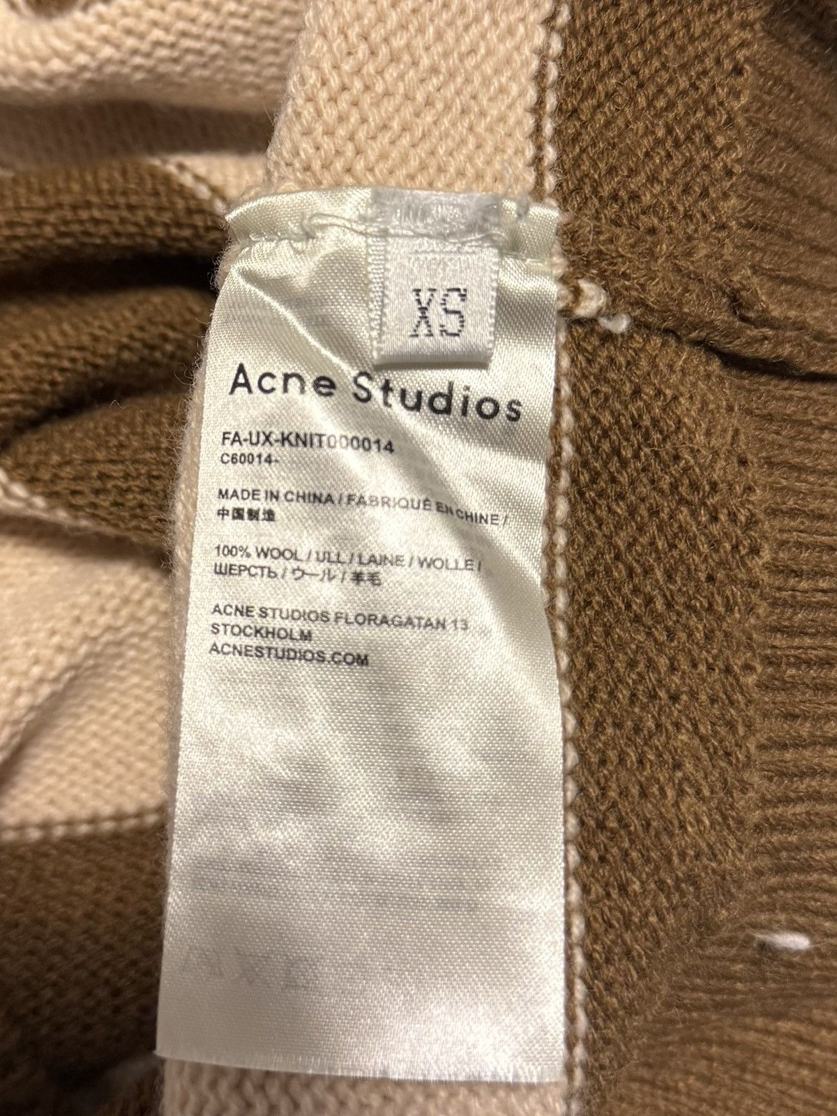 Acne Studios Acne Studios Size XS Oversized Stripped Crewneck Sweater Size XS / US 0-2 / IT 36-38 - 6 Thumbnail