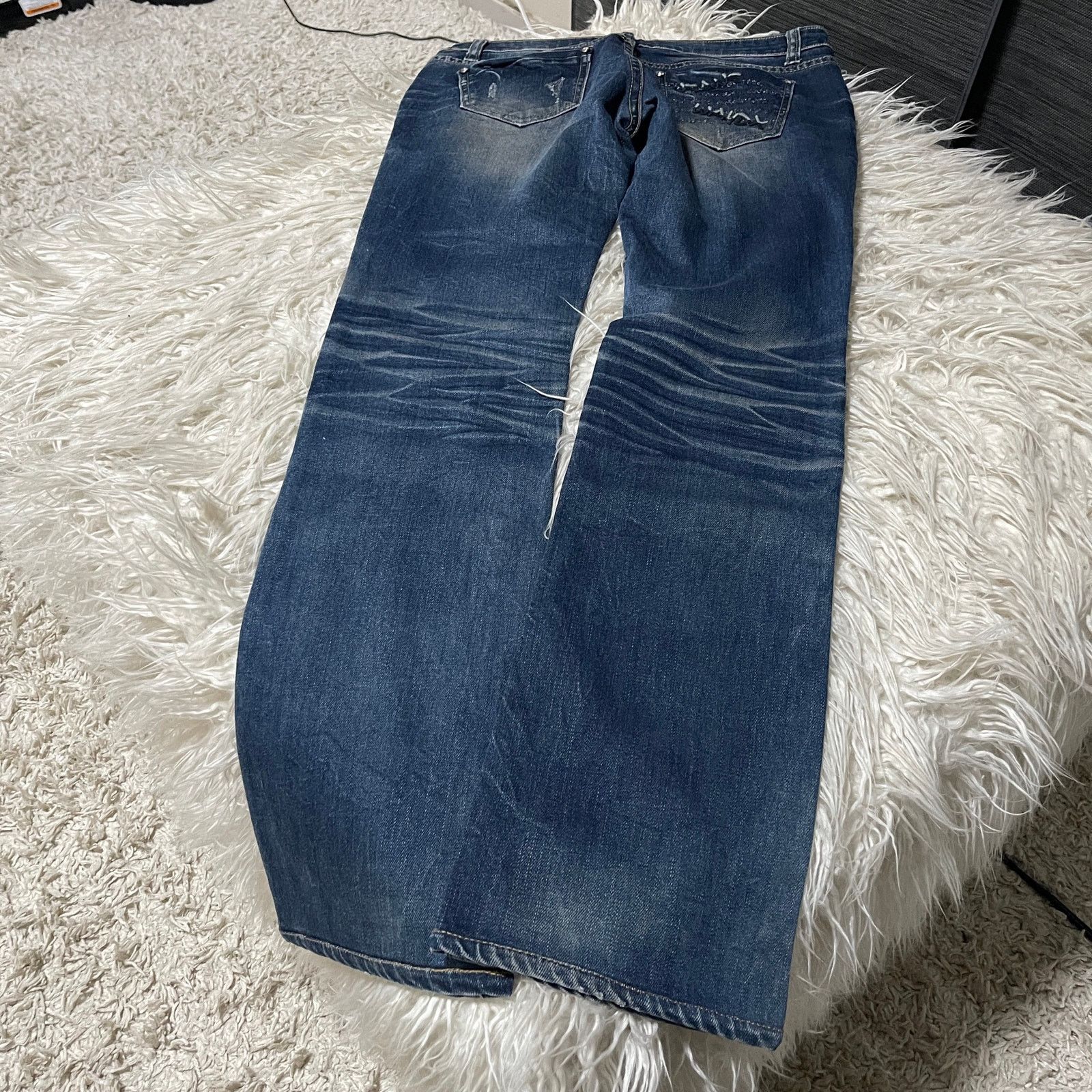 Hysteric Glamour × Japanese Brand × Vintage Vintage Japanese Brand Faded Wash Low-rise Denim Jeans Blue Size 30" / US 8 / IT 44 - 5 Thumbnail
