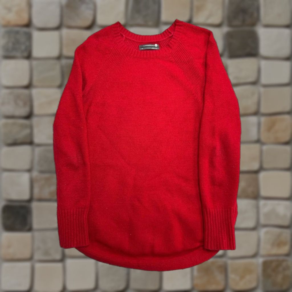 Anthropologie Anthropologie Rebekah Tunic Sweater Womens XS Red Stretch Rib Knit Curved Hem Casual Womens XS Red Knit Tunic Sweater - Anthropologie City Modern 90s? Size XS / US 0-2 / IT 36-38 - 1 Thumbnail