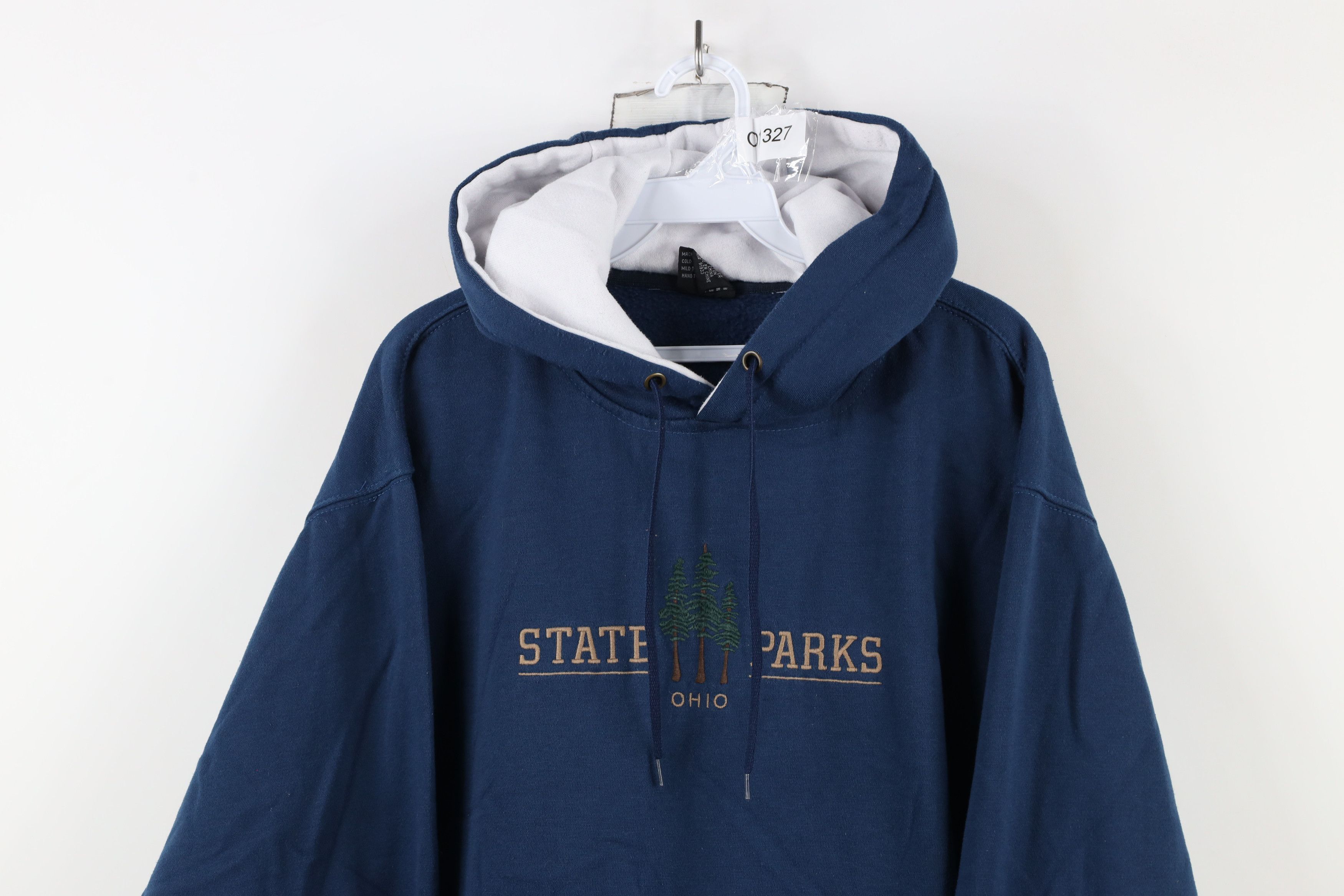 Vintage Vintage 90s Spell Ohio State Parks Hoodie Sweatshirt Blue Size US L / EU 52-54 / 3 - 2 Thumbnail