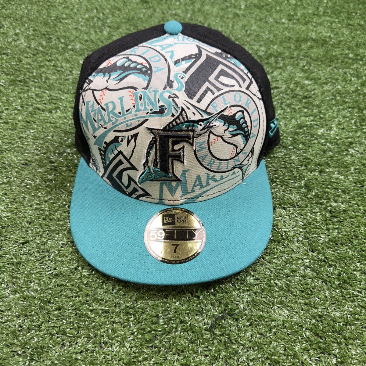 New Era New Era Lids Florida Marlins Vintage Fitted 7 Size ONE SIZE - 1 Thumbnail