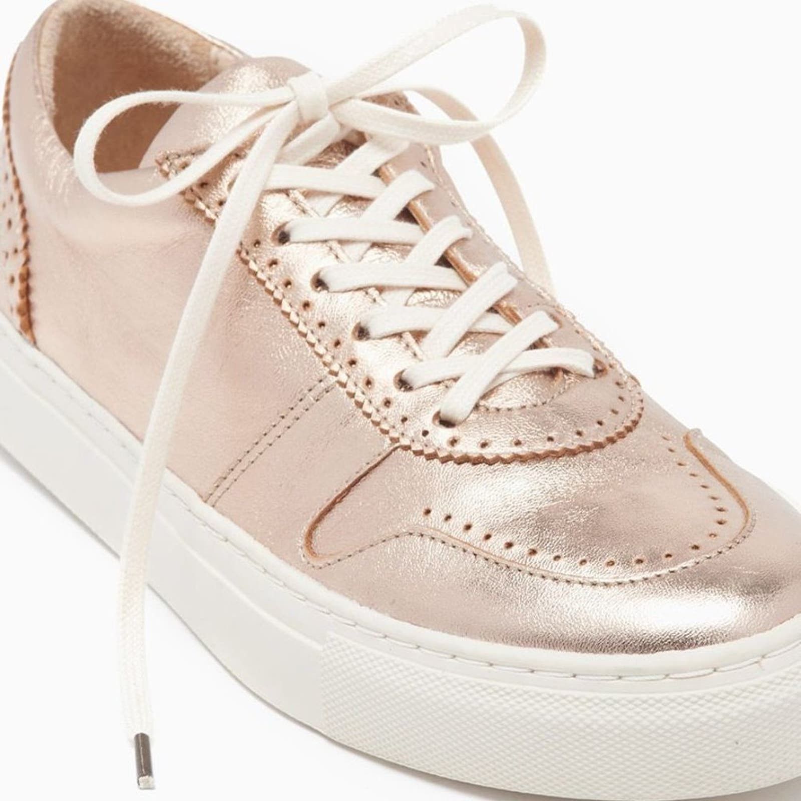 image of New Ulla Johnson Kai Sneaker Rose Gold Leather, Women's (Size 7)