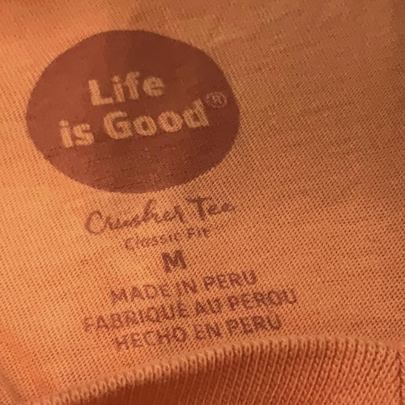 Life is Good Life Is Good Orange Golf Short Sleeve T-Shirt Size M Size M / US 6-8 / IT 42-44 - 2 Thumbnail