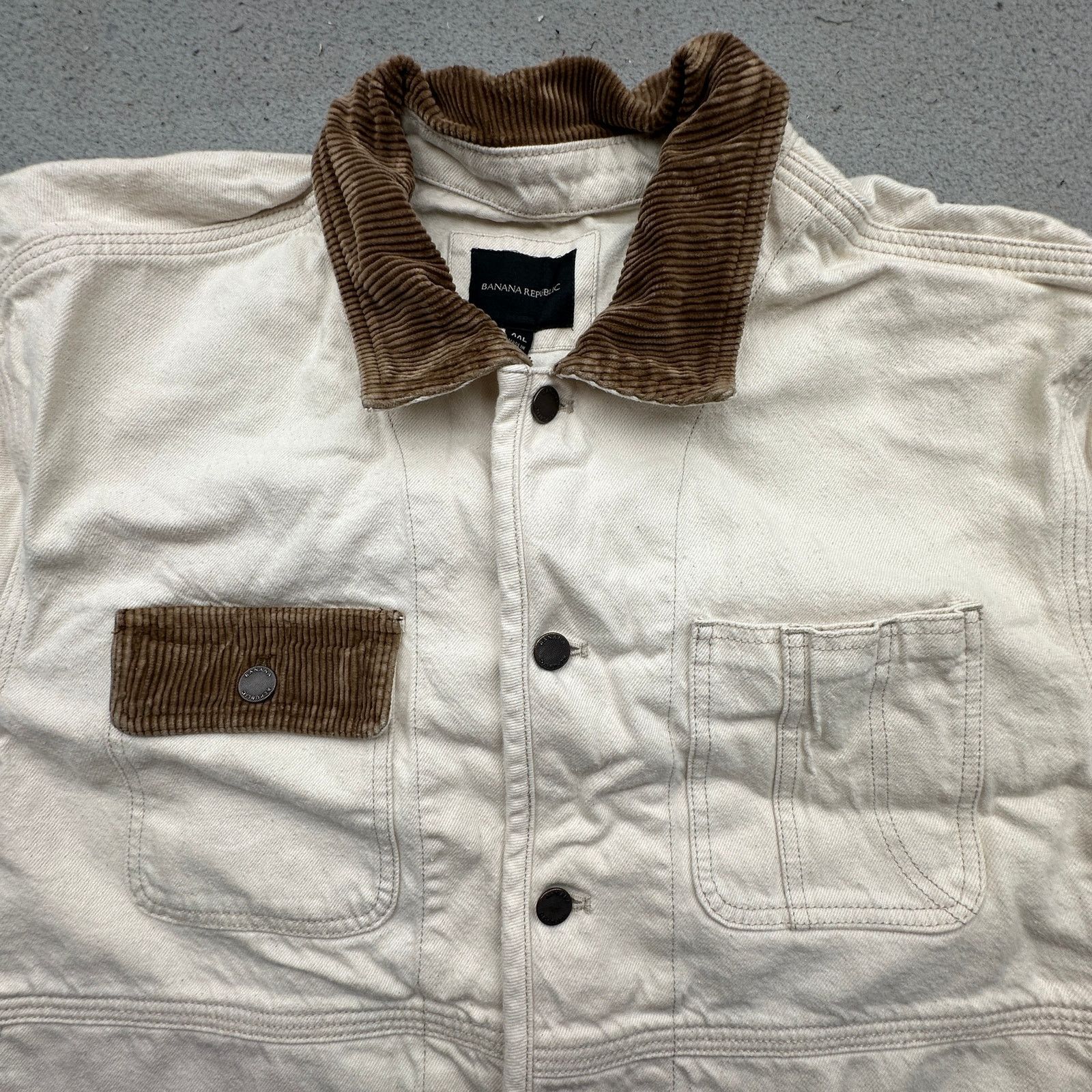 Banana Republic Banana Republic Denim Workwear Ranch Chore Coat Jacket XXL Size US XXL / EU 58 / 5 - 10 Thumbnail