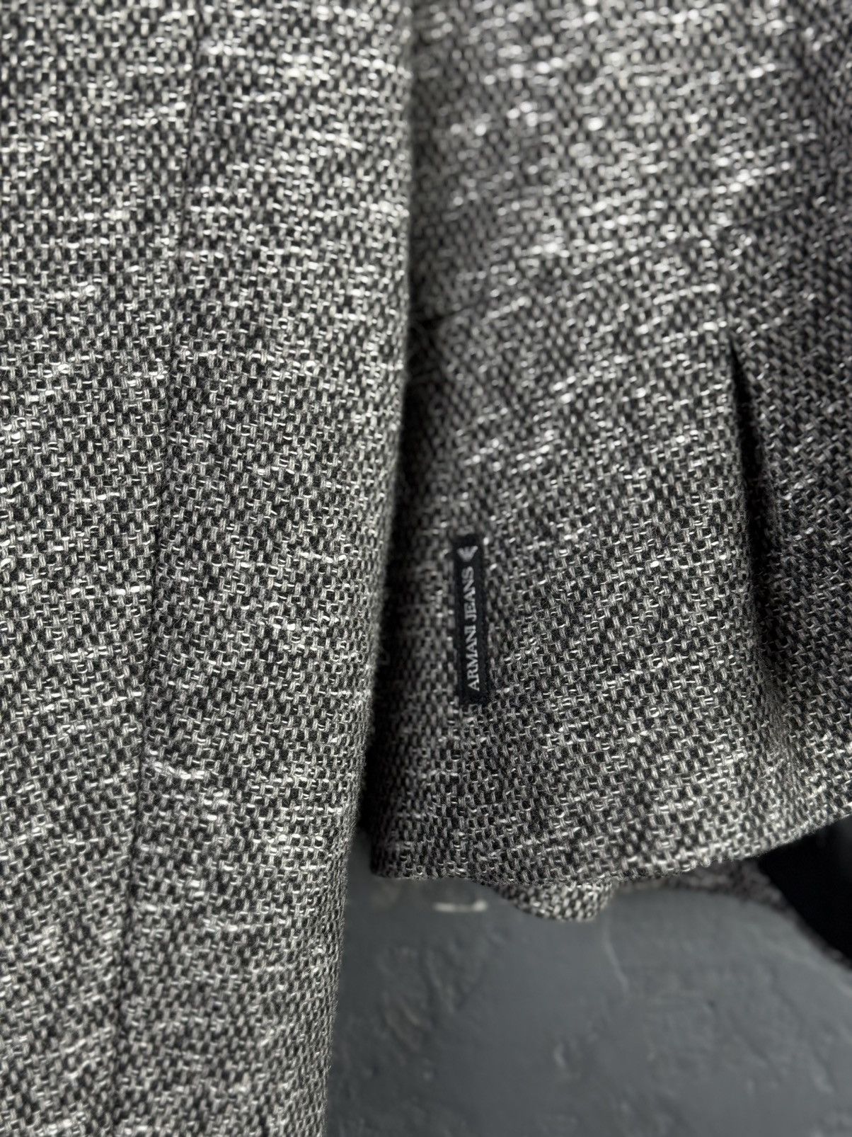 Armani × Armani Collezioni × Vintage Armani Jeans Giorgio Wool Blend Blazer Vintage Womens 44 Size M / US 6-8 / IT 42-44 - 7 Thumbnail