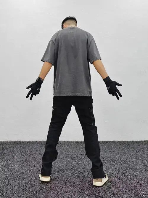 Vintage punk cargo flare skate pants Size US 30 / EU 46 - 2 Thumbnail