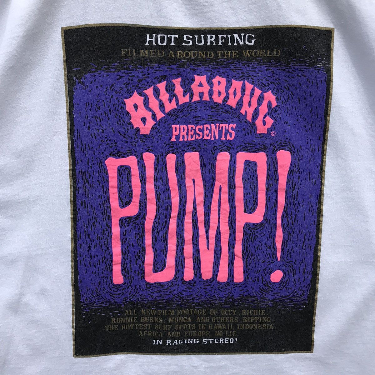 Billabong Vintage Billabong Baggy Tee Back Hit Billabong Surfboards Size US M / EU 48-50 / 2 - 9 Thumbnail
