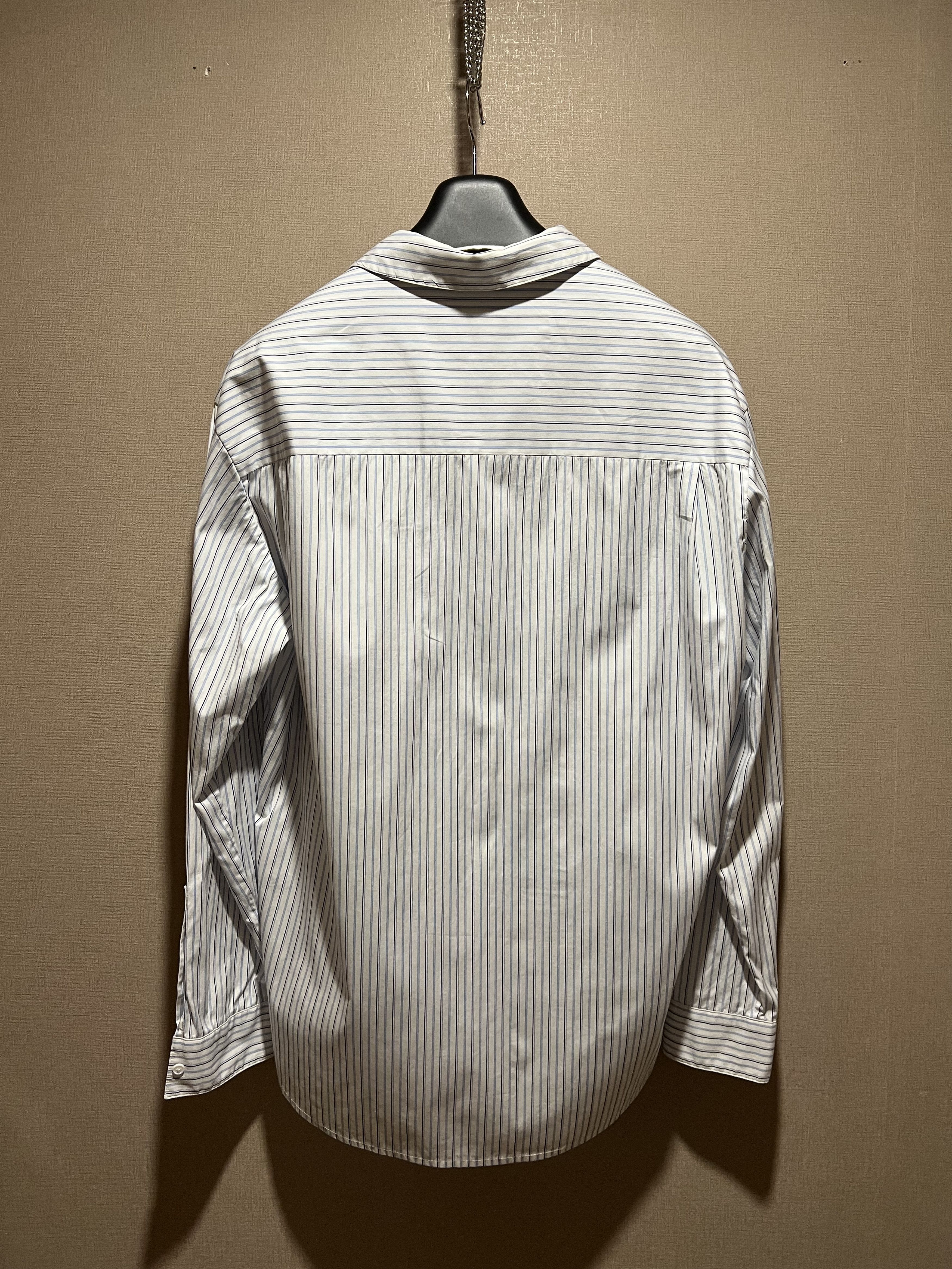 Solid Homme Solid Homme 19fw Stripe Long Sleeve Half-Shirts Size US M / EU 48-50 / 2 - 2 Thumbnail