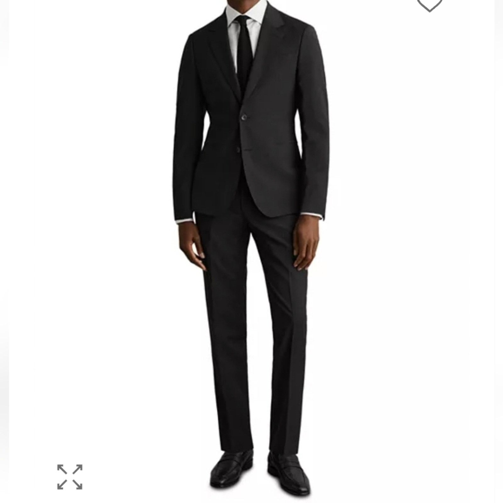 Reiss REISS Promise Plain Weave Blazer,Black, 44R,Retail $475 US Size 44R - 2 Thumbnail