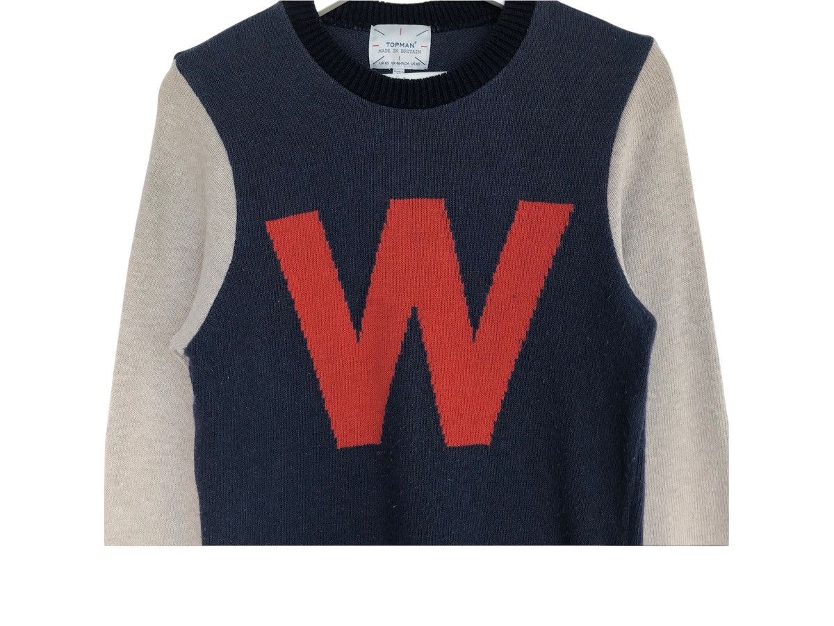 Topman TOPMAN W big logo knitted sweater xs crewneck longsleeve Size US XS / EU 42 / 0 - 2 Thumbnail