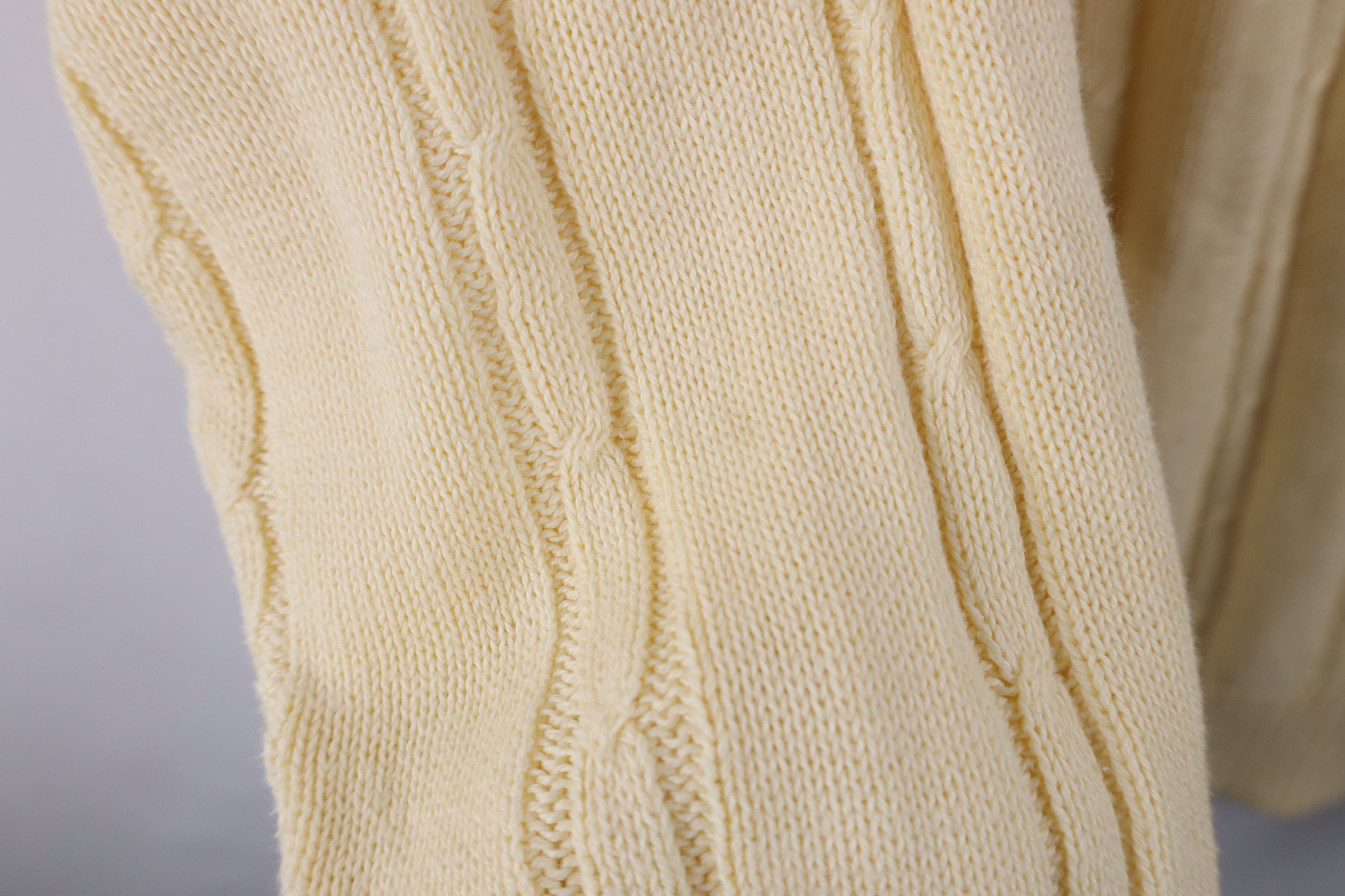 Vintage Vintage 90s Streetwear Cotton Cable Knit Ribbed Sweater USA Size US XL / EU 56 / 4 - 8 Thumbnail