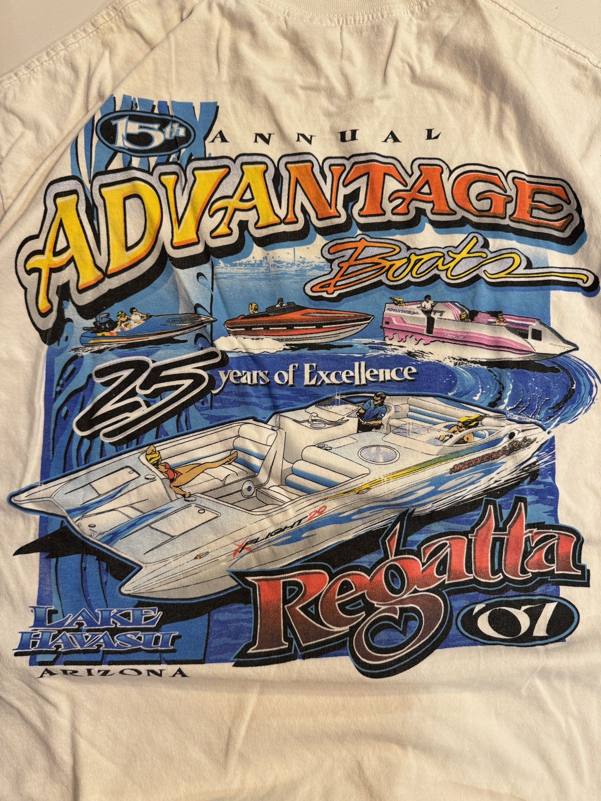Vintage Vintage Boat T Shirt Size US XL / EU 56 / 4 - 2 Thumbnail