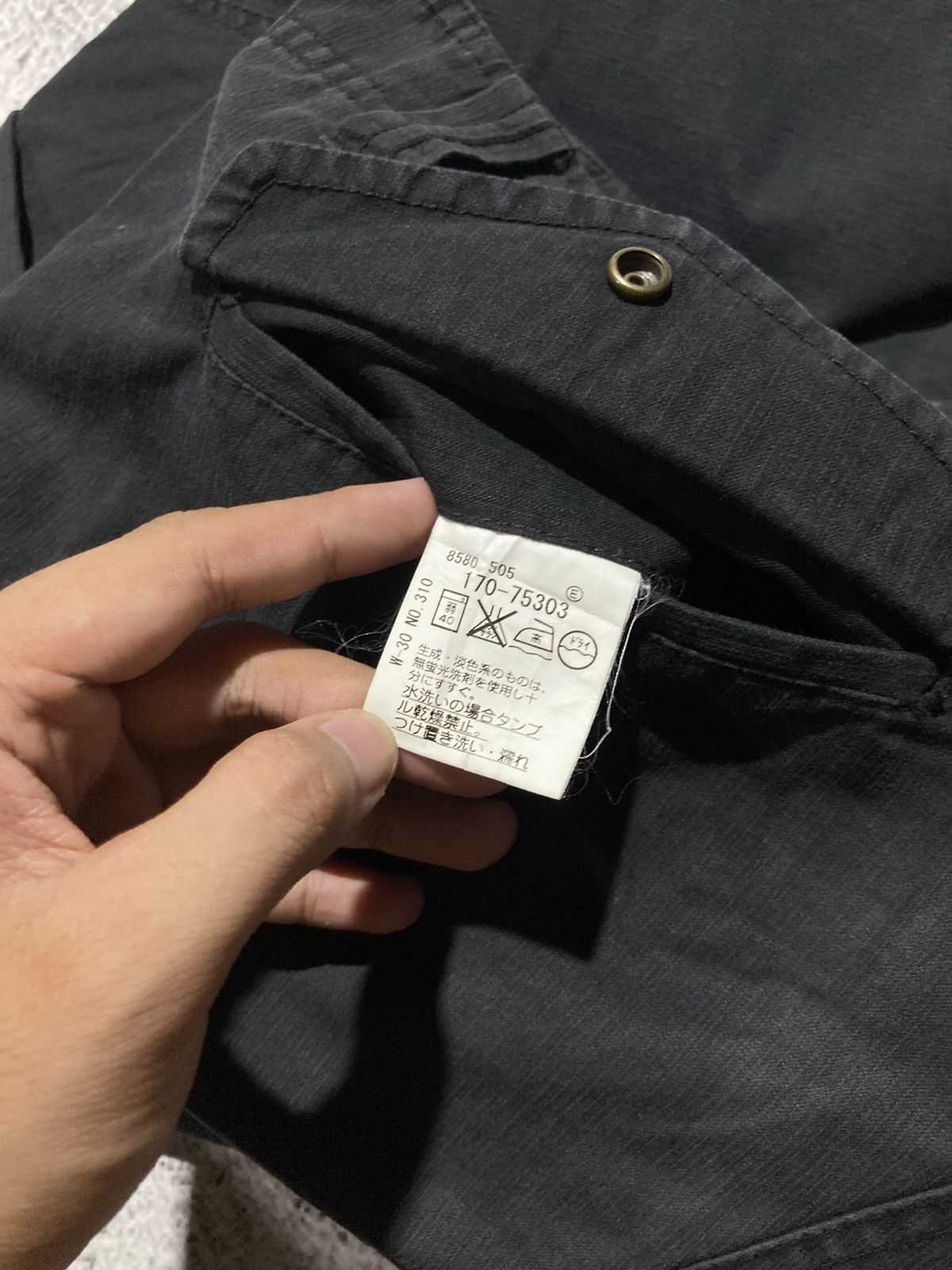 Japanese Brand 2000s Takeo Kikuchi Multipocket Cargo Pants Black Designer Size US 34 / EU 50 - 16 Thumbnail