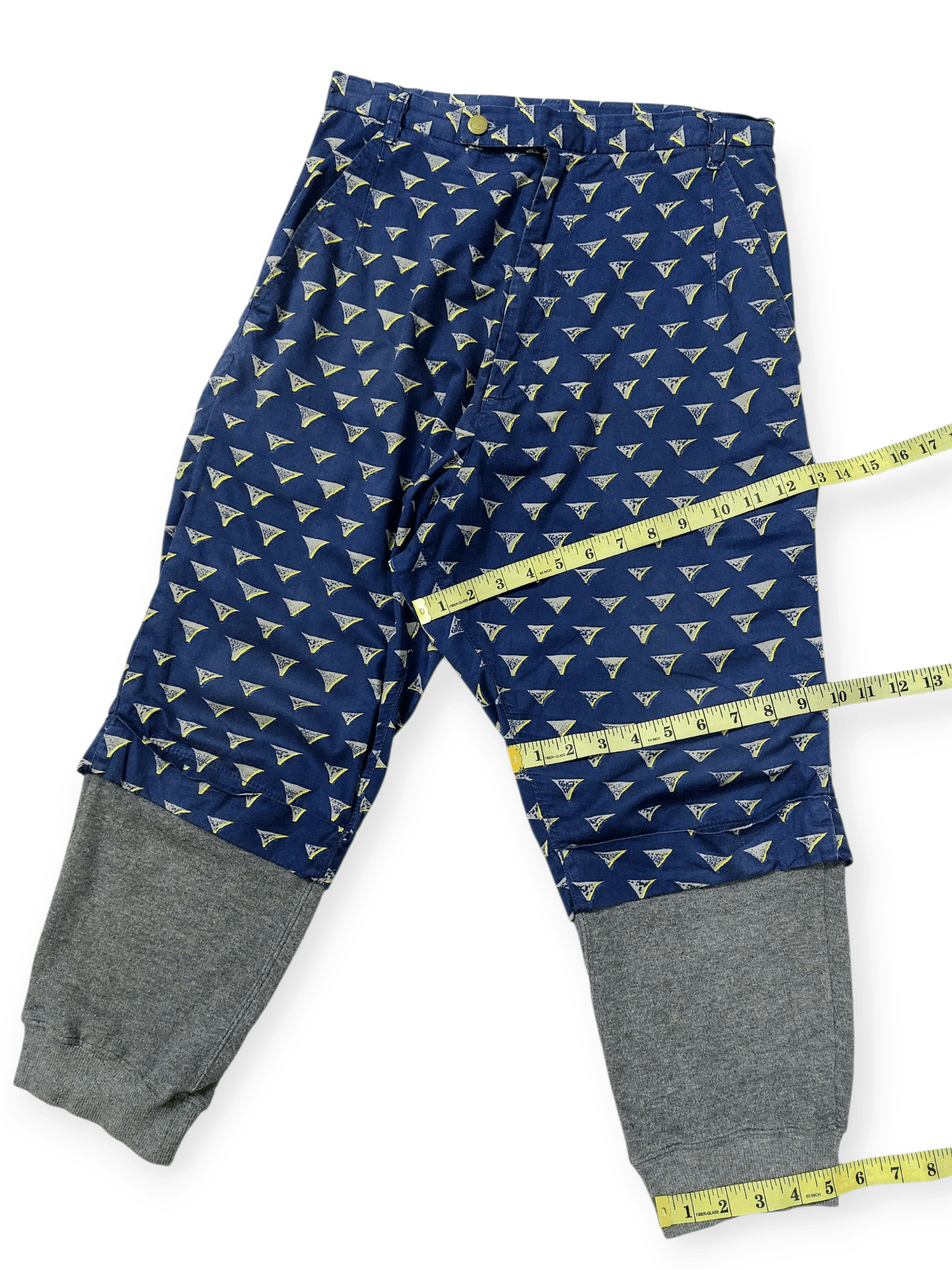 mercibeaucoup Issey Miyake Mercibeaucoup Drop Crotch Printed Pants Size US 29 - 16 Thumbnail