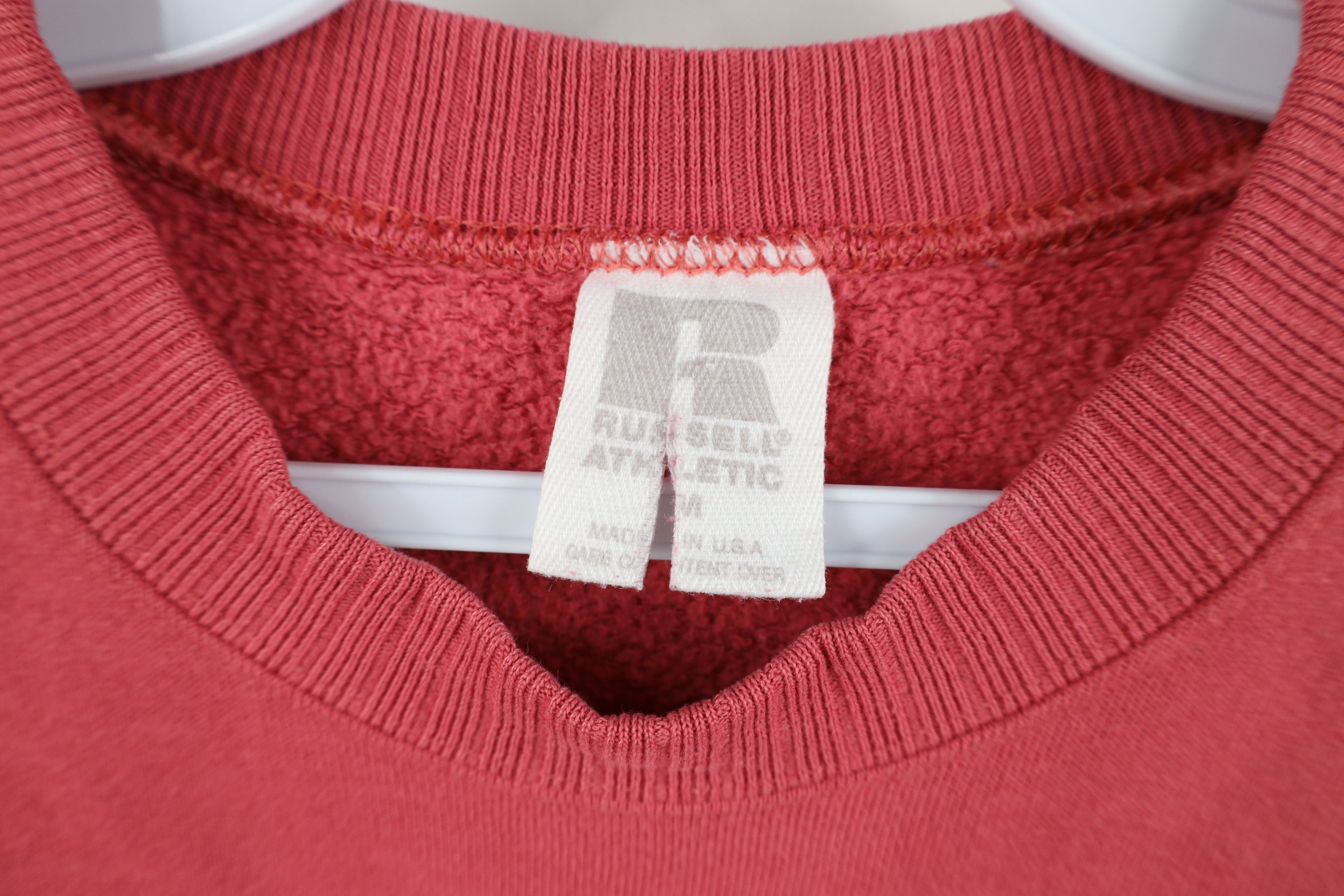 Russell Athletic Vintage 90s Russell Athletic Crewneck Sweatshirt Pink USA Size M / US 6-8 / IT 42-44 - 9 Thumbnail