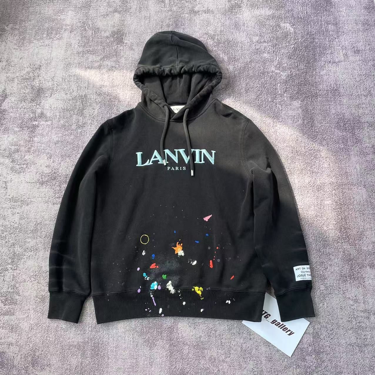 【関税込み】Lanvin ブラック Archives Print ジップフーディ Lanvin Archives Print Zipped Hoodie | Black | FARFETCH GE