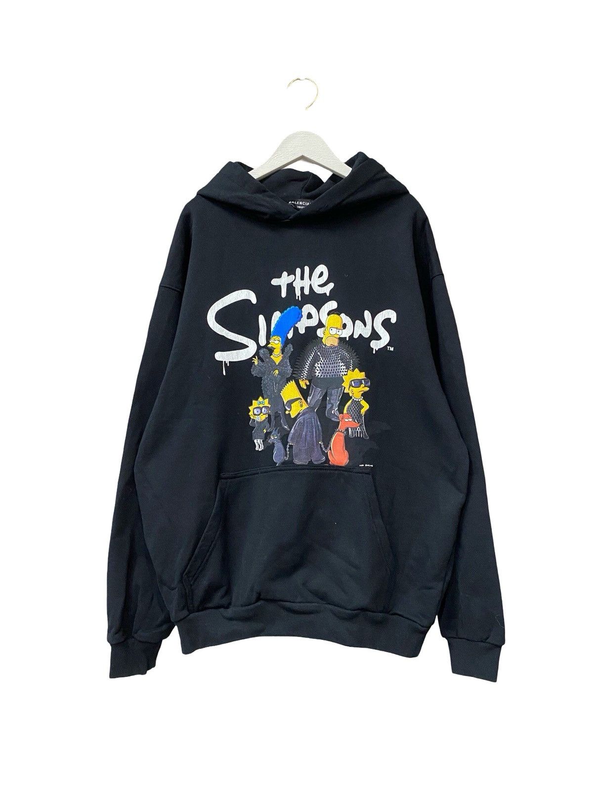 Balenciaga Balenciaga x The Simpsons wide-fit black cotton hoodie. Size S / US 4 / IT 40 - 1 Thumbnail