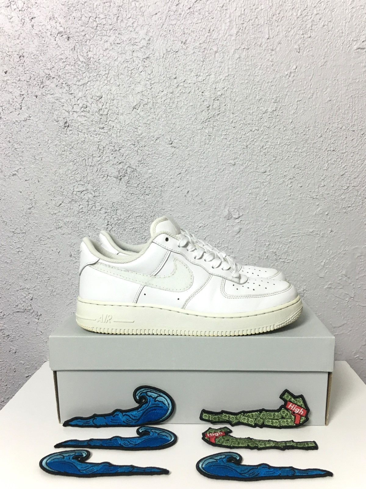 Nike shoes NIKE Air Force 1 ’07 Low sneakers vintage y2k drill Size US 9.5 / EU 42-43 - 1 Thumbnail