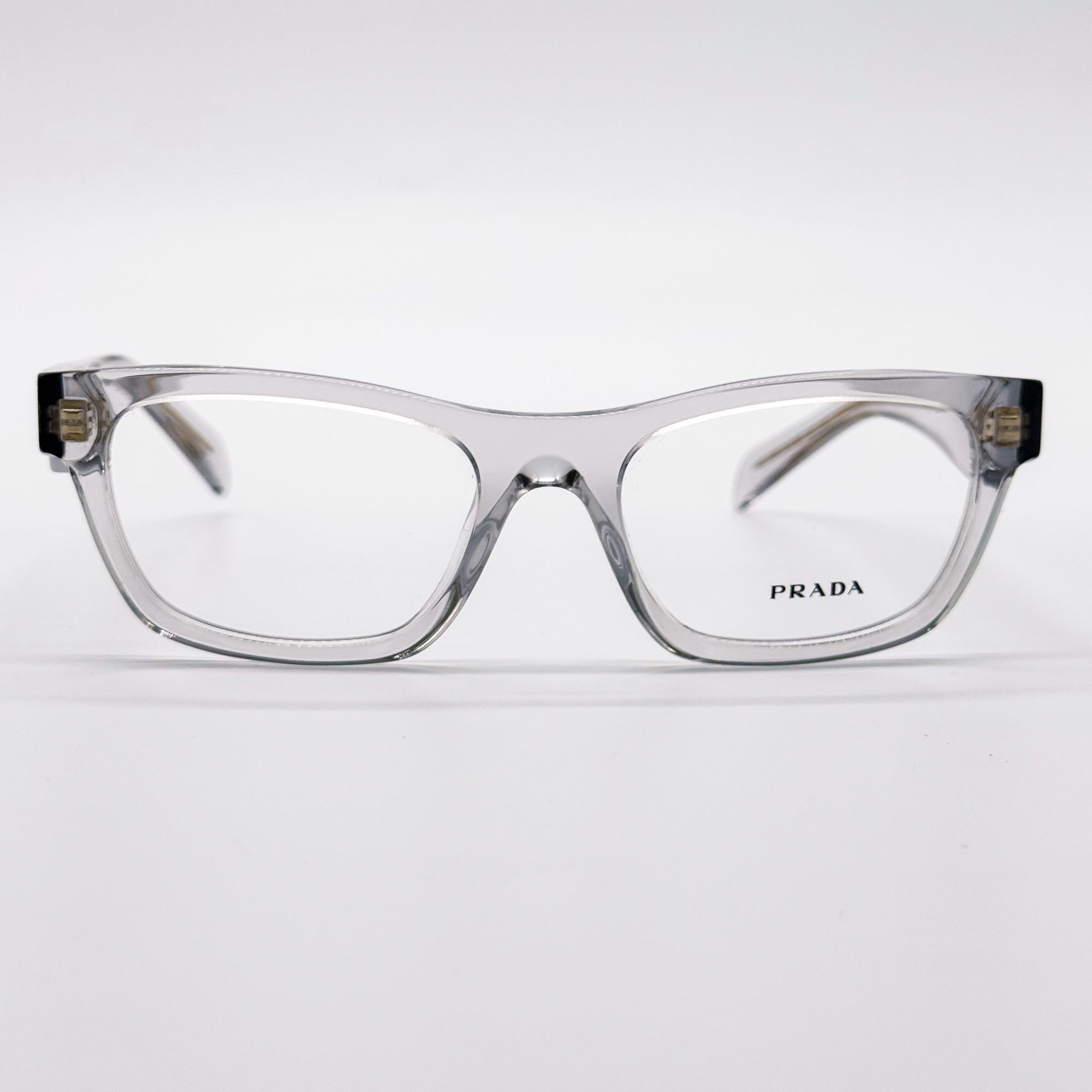 Prada NEW PRADA PRB01V 12R1O1 EYEGLASSES WOMEN TRANSPARENT GRAY Size ONE SIZE - 3 Thumbnail