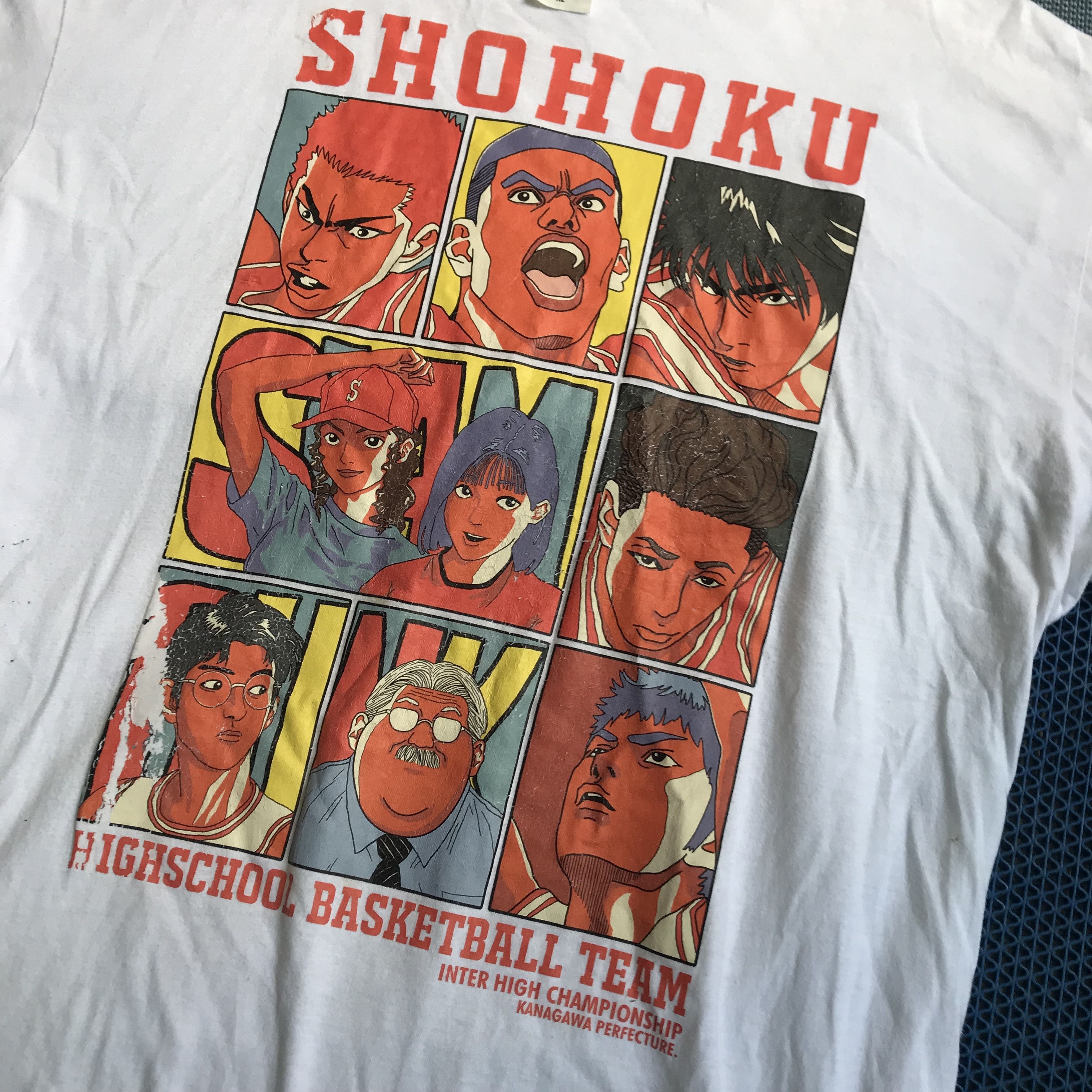 Anime Slam Dunk slamdunk Shohoku Hanamichi Sakuragi iconic TshirT Size US XL / EU 56 / 4 - 2 Thumbnail