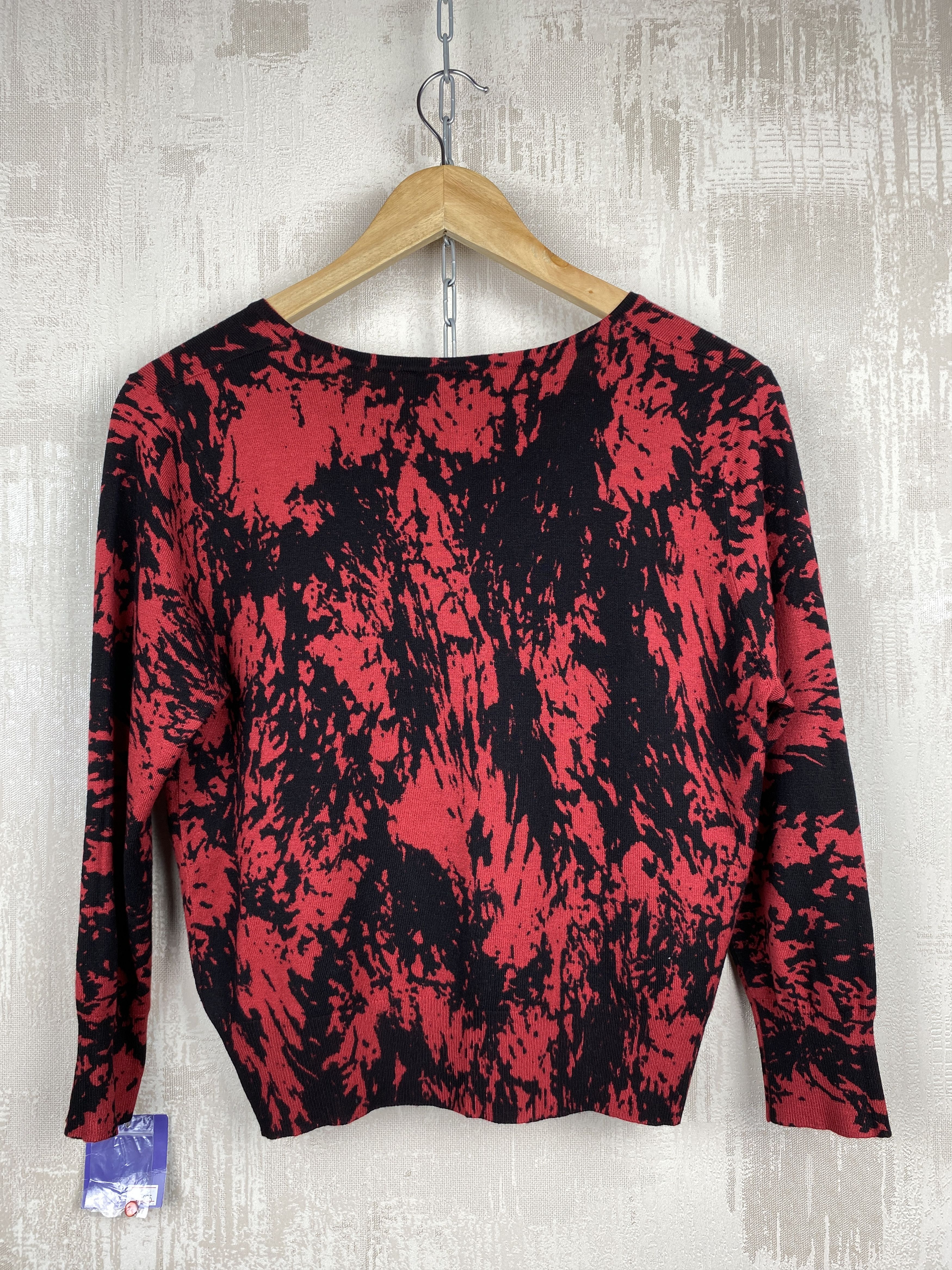 Vivienne Tam Vivienne Vivienne Tam Cropped Red Splatter Sweater Cardigan Size S / US 4 / IT 40 - 5 Thumbnail