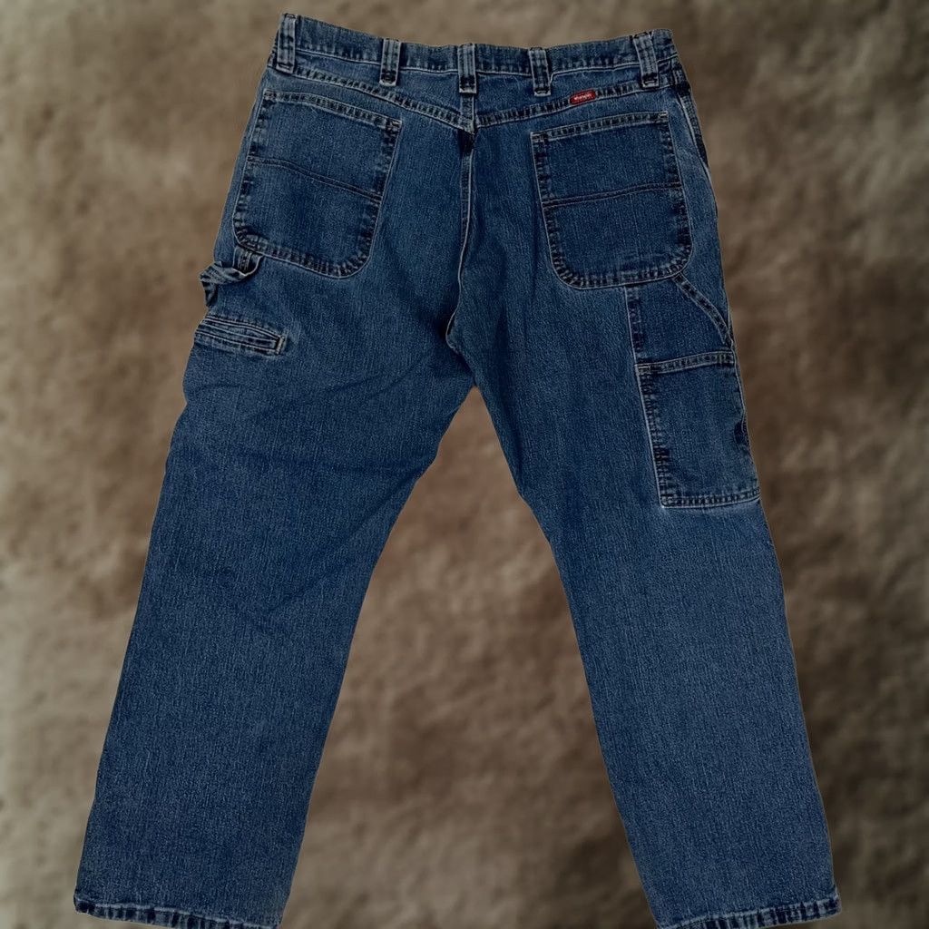 Wrangler Wrangler Carpenter Jeans Workwear Men’s Pants 36x30 Y2K Blue Denim Size US 36 / EU 52 - 1 Thumbnail