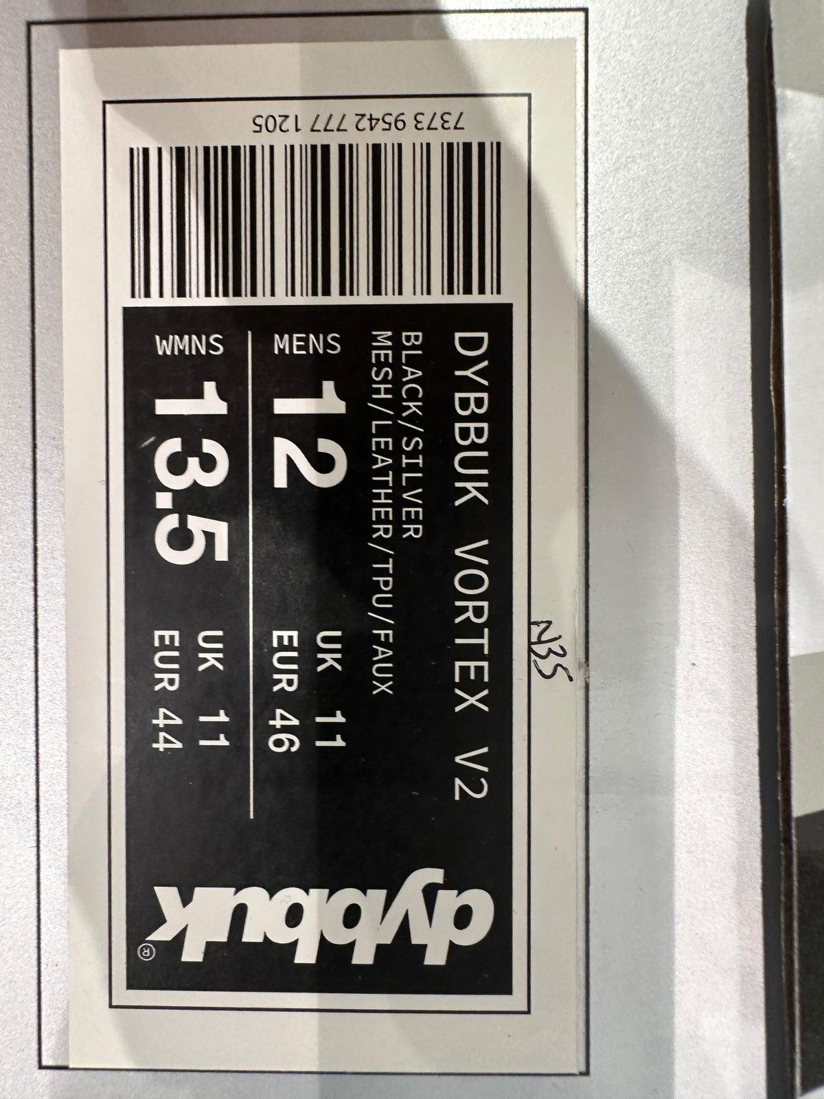Dybbuk DYBBUK - Vortex V.2 Sneakers Silver/Black Size US 12 / EU 45 - 7 Thumbnail