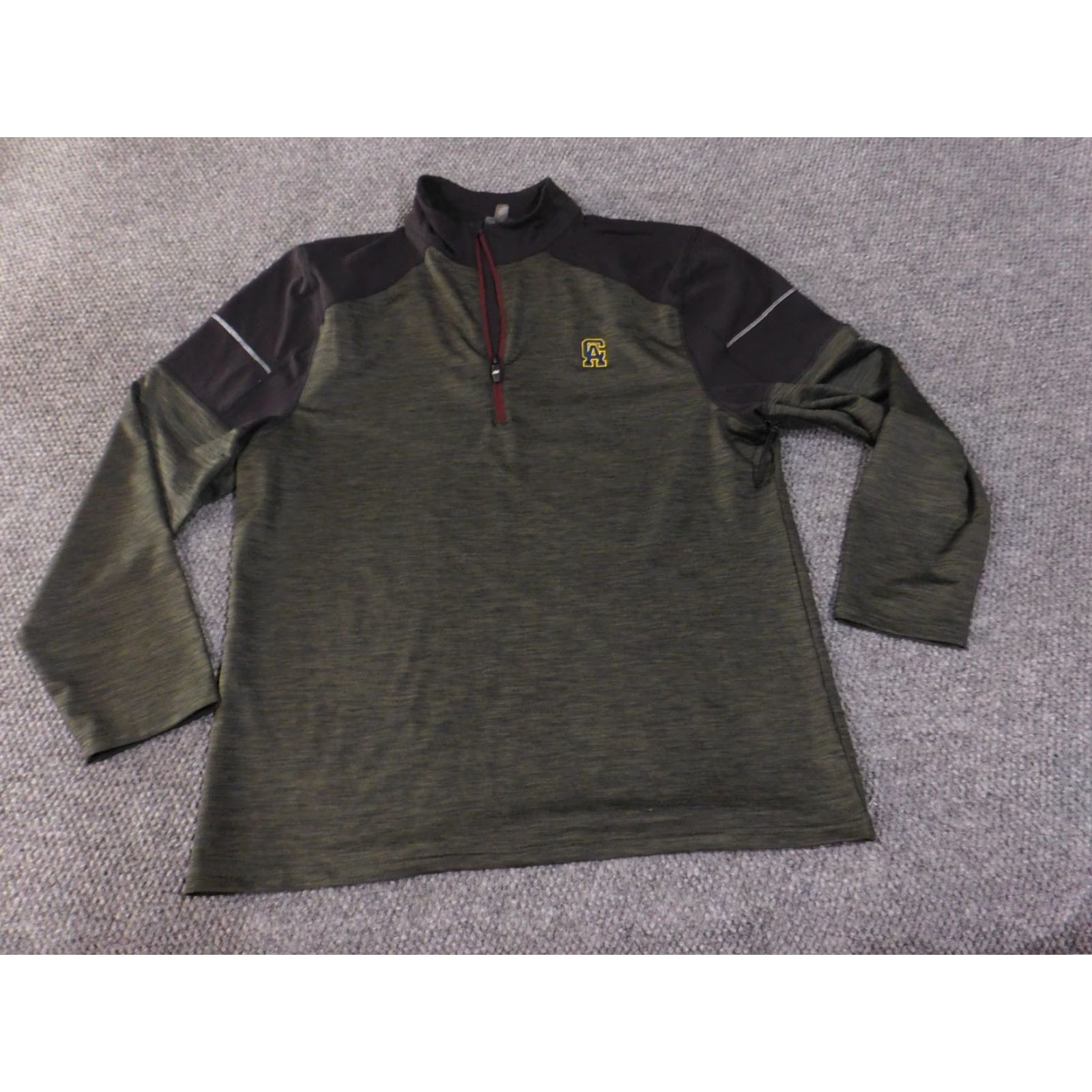 SKECHERS Skechers Performance Pullover Mens 2XL Olive Black Half Zip GOTRAIL Long Sleeve Shirt Size US XXL / EU 58 / 5 - 3 Thumbnail