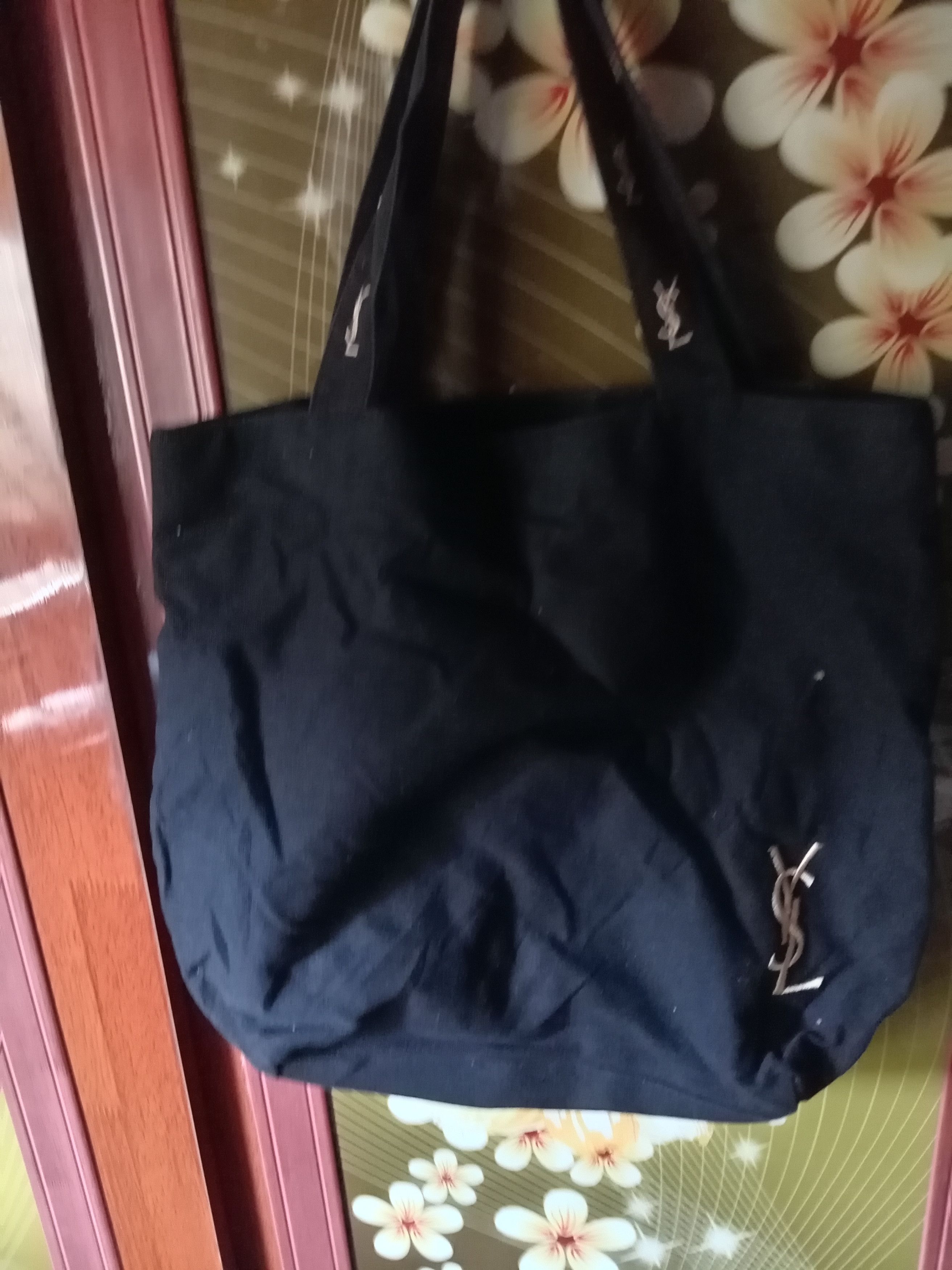 Yves Saint Laurent VTG Yves Saint Laurent YSL Tote Bag Embroidery Logo Size ONE SIZE - 1 Thumbnail