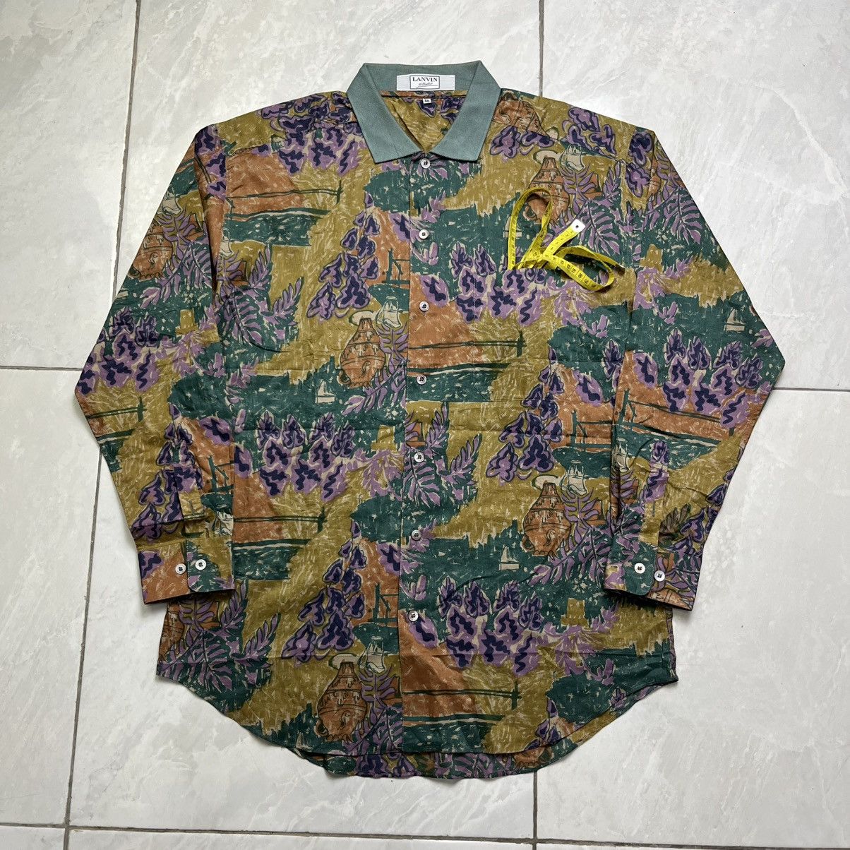 Lanvin Lanvin studio pattern shirt /hermes/versace/dior/prada/ Size US M / EU 48-50 / 2 - 4 Thumbnail
