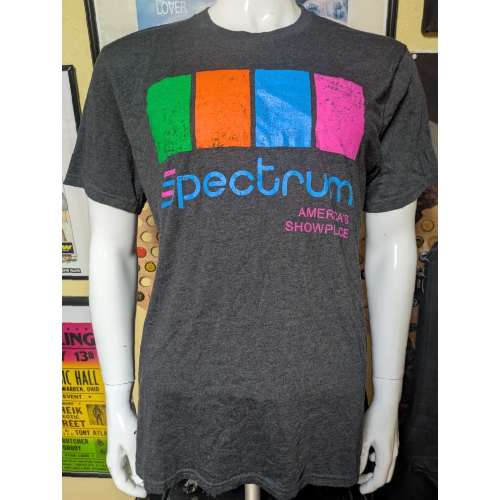 Vintage VINTAGE Philadelphia Spectrum T Shirt Large Graphic Tee Men Gray Cotton Blend Logo 60s 70s 80s 90s Retro Sports Arena Flyer Showplace Size US L / EU 52-54 / 3 - 2 Thumbnail