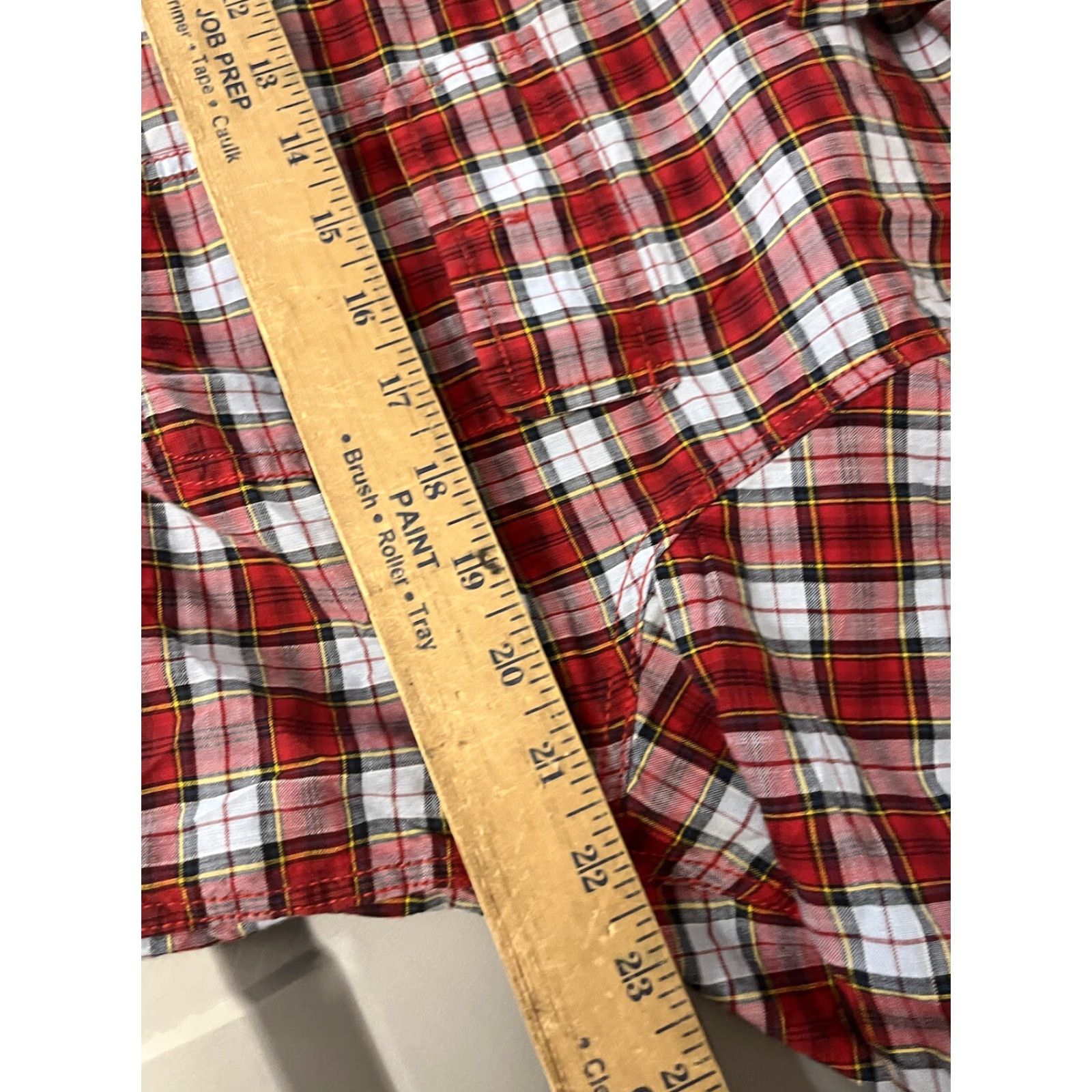 Nautica Nautica Button-Up Shirt M Red Blue Plaid Collared Mens Vintage No Size US M / EU 48-50 / 2 - 5 Thumbnail