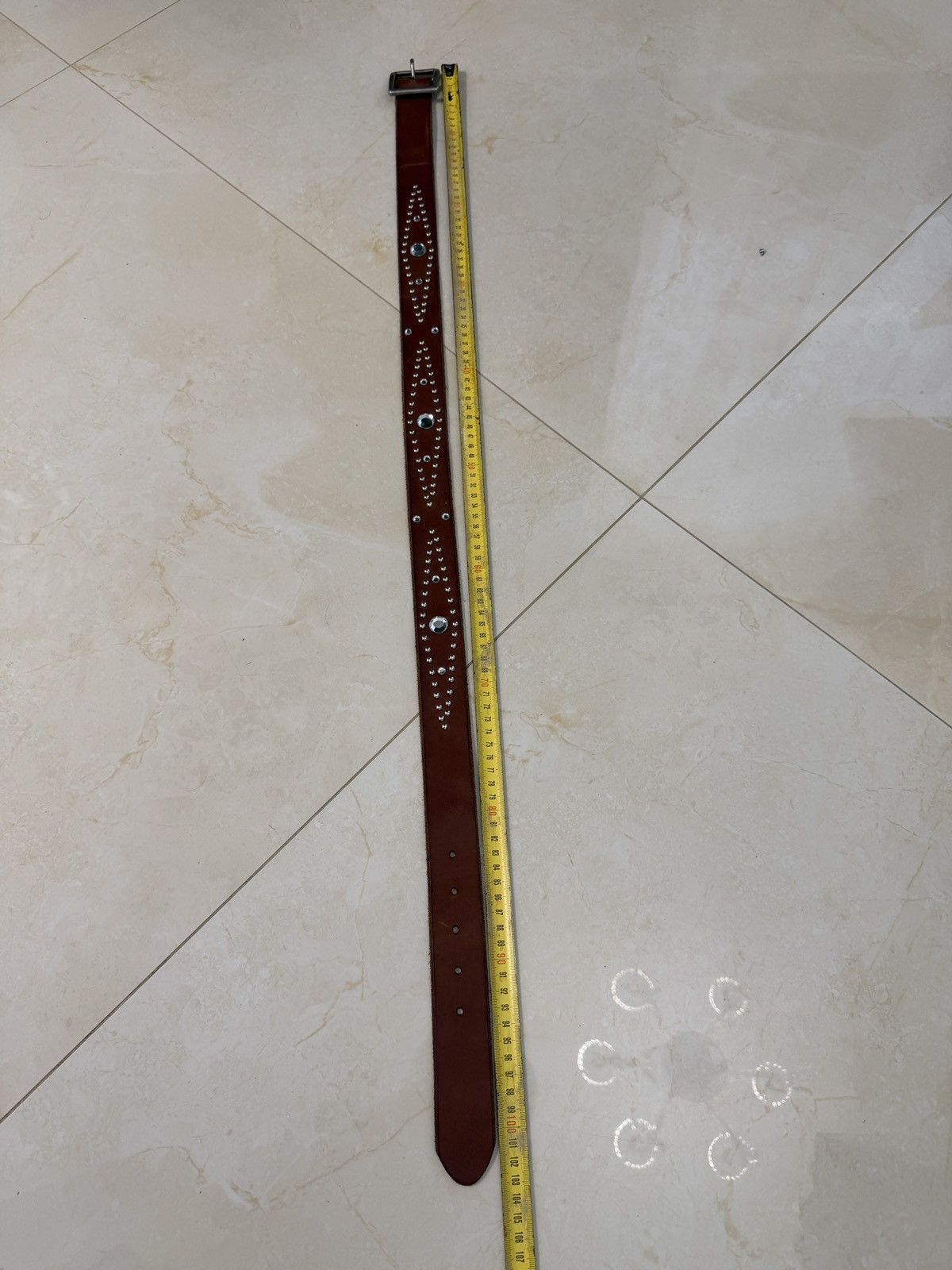 Japanese Brand 00’s NUMBER NINE STYLE GANG LEATHER RARE Y2K BELT VINTAGE Size ONE SIZE - 6 Thumbnail