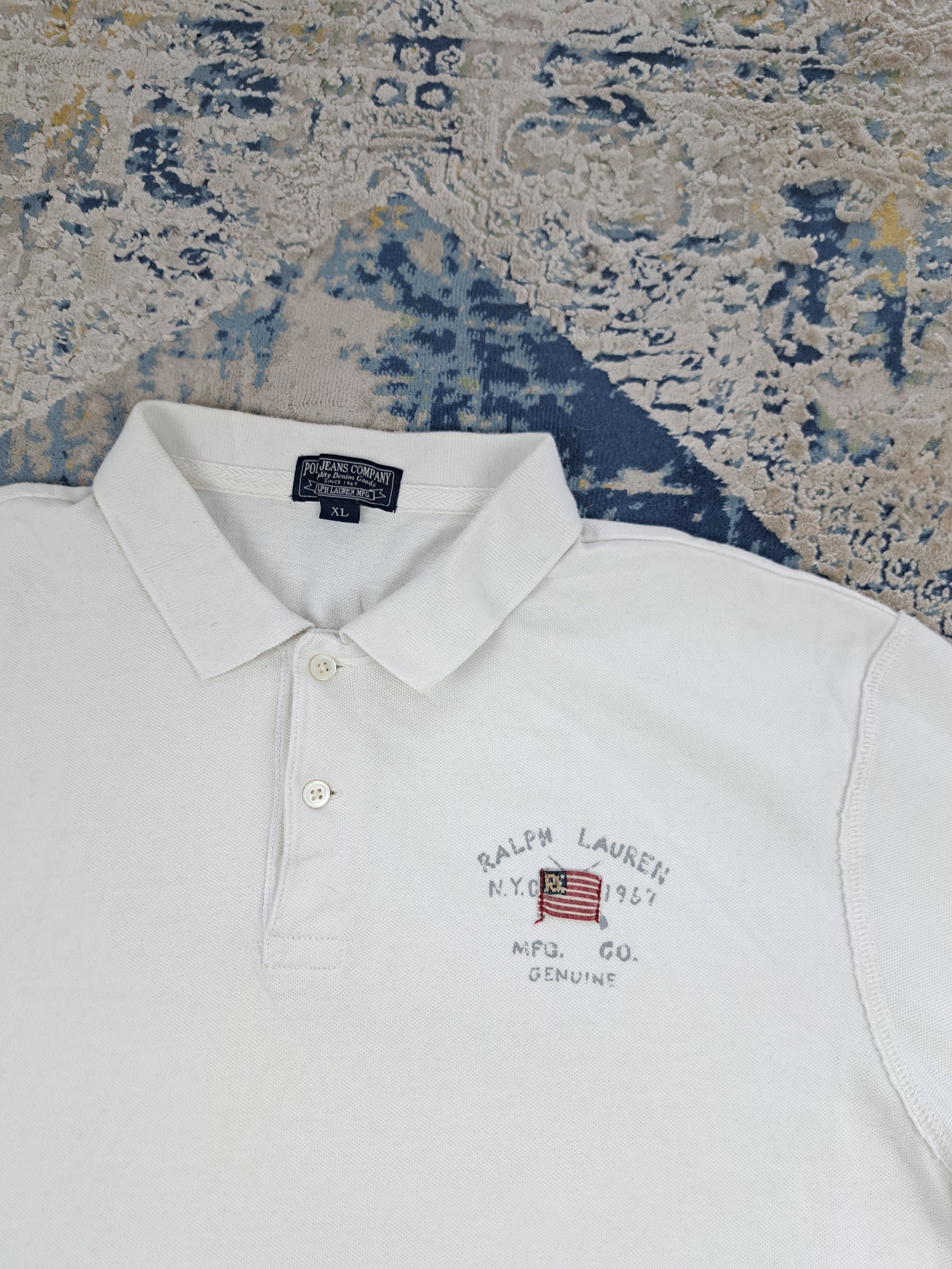Polo Ralph Lauren Ralph Lauren Big American Flag Polo Shirt y2k Drip Size US XL / EU 56 / 4 - 4 Thumbnail