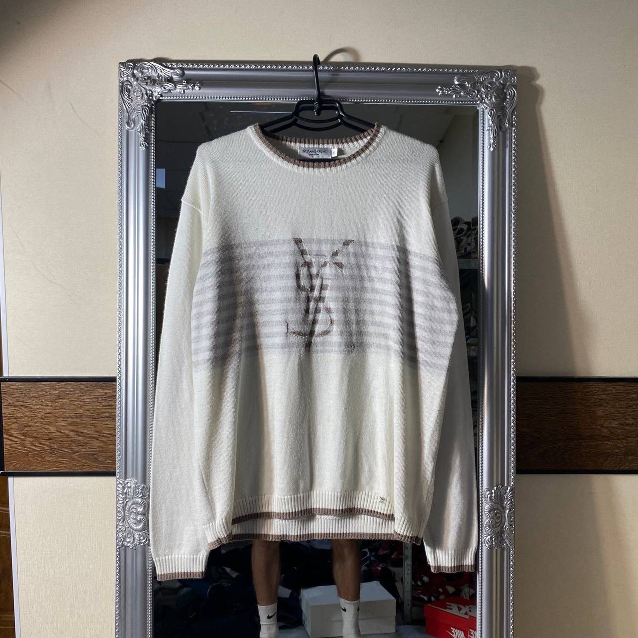 Yves Saint Laurent Yves Saint Laurent YSL sweater big logo Size US L / EU 52-54 / 3 - 1 Thumbnail