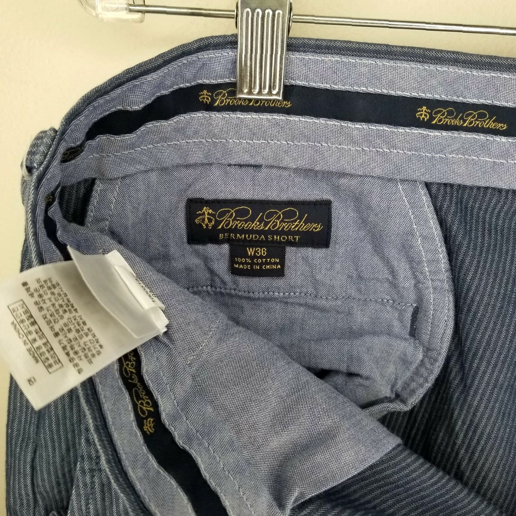 Brooks Brothers Brooks Brothers Mens Bermuda Shorts Size 36 Blue Clothing Mens Size US 36 / EU 52 - 3 Thumbnail