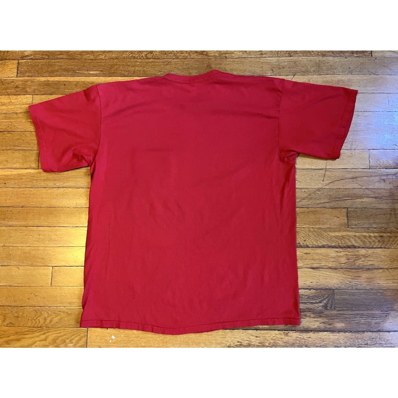 Vintage VINTAGE Manhattan Special Olympics 2000 Pocket Shirt Windjammer Men’s XL Red 90s City Retro Graphic Print T-Shirt with Pockets Mens Size US XL / EU 56 / 4 - 6 Thumbnail