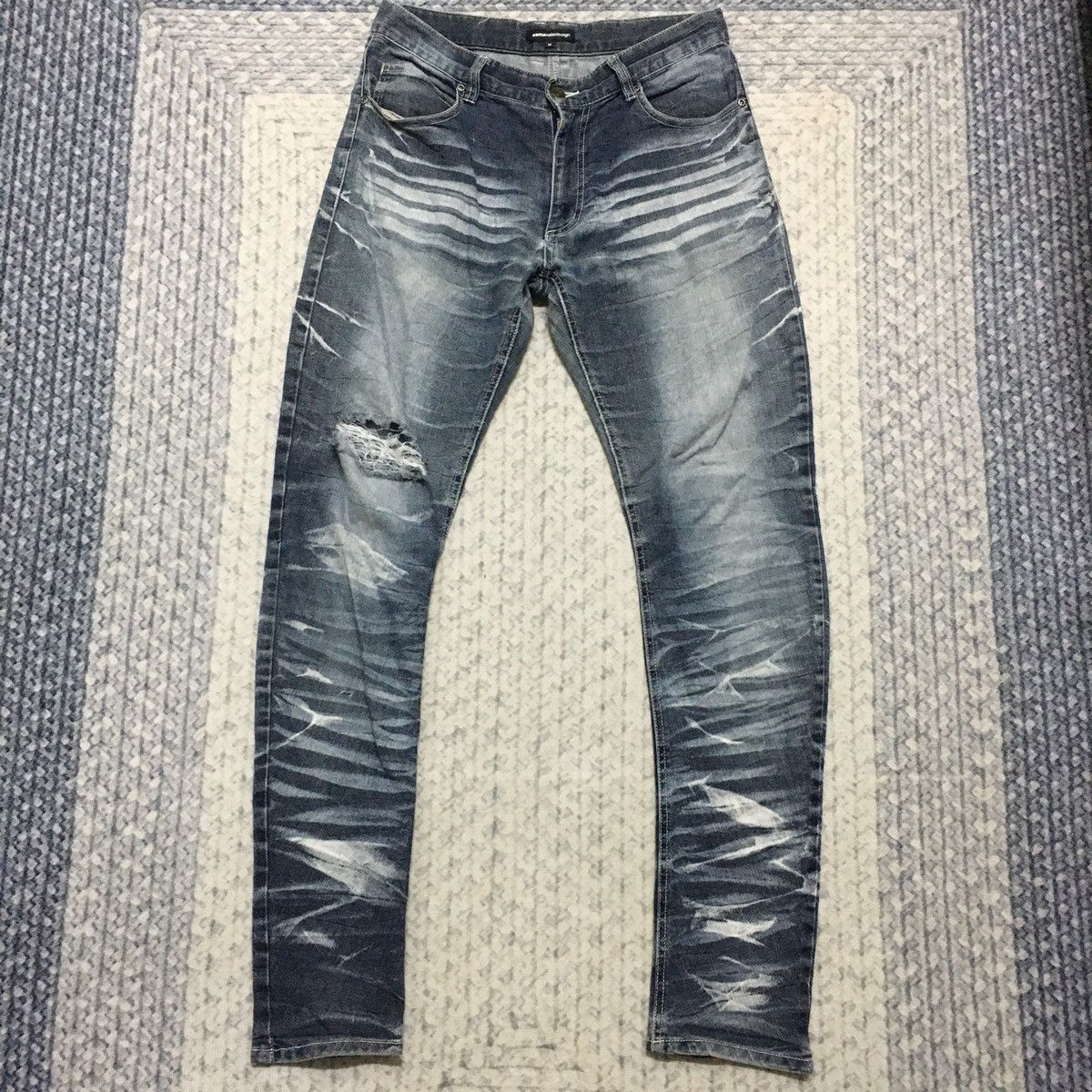 If Six Was Nine × Japanese Brand × semanticdesign Rare Semantic Design Distressed Denim Size US 30 / EU 46 - 1 Thumbnail