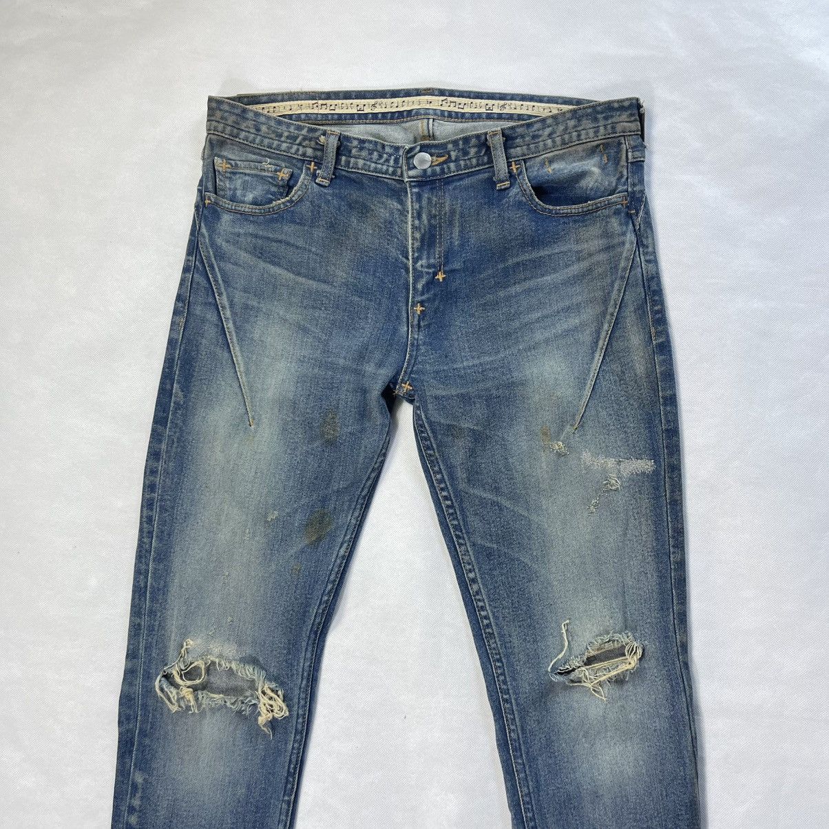 Rare! Number(nine) x Studios Fades Distressed Denim Jeans