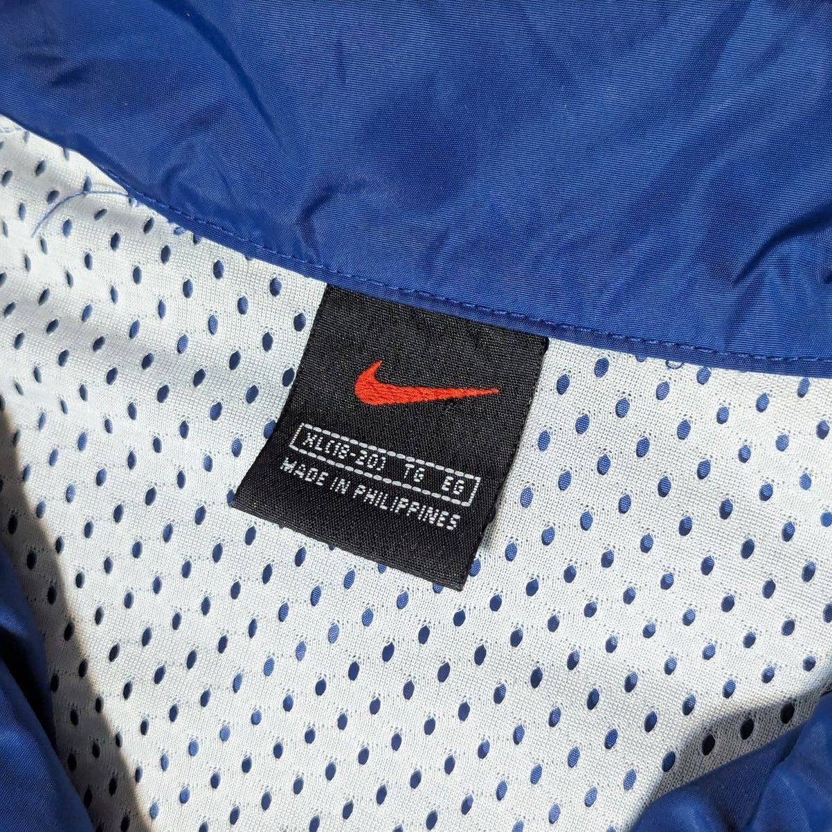 Nike × Vintage Vintage Nike Track Jacket Windbreaker Rain Waterproof Blue Size US XL / EU 56 / 4 - 4 Thumbnail