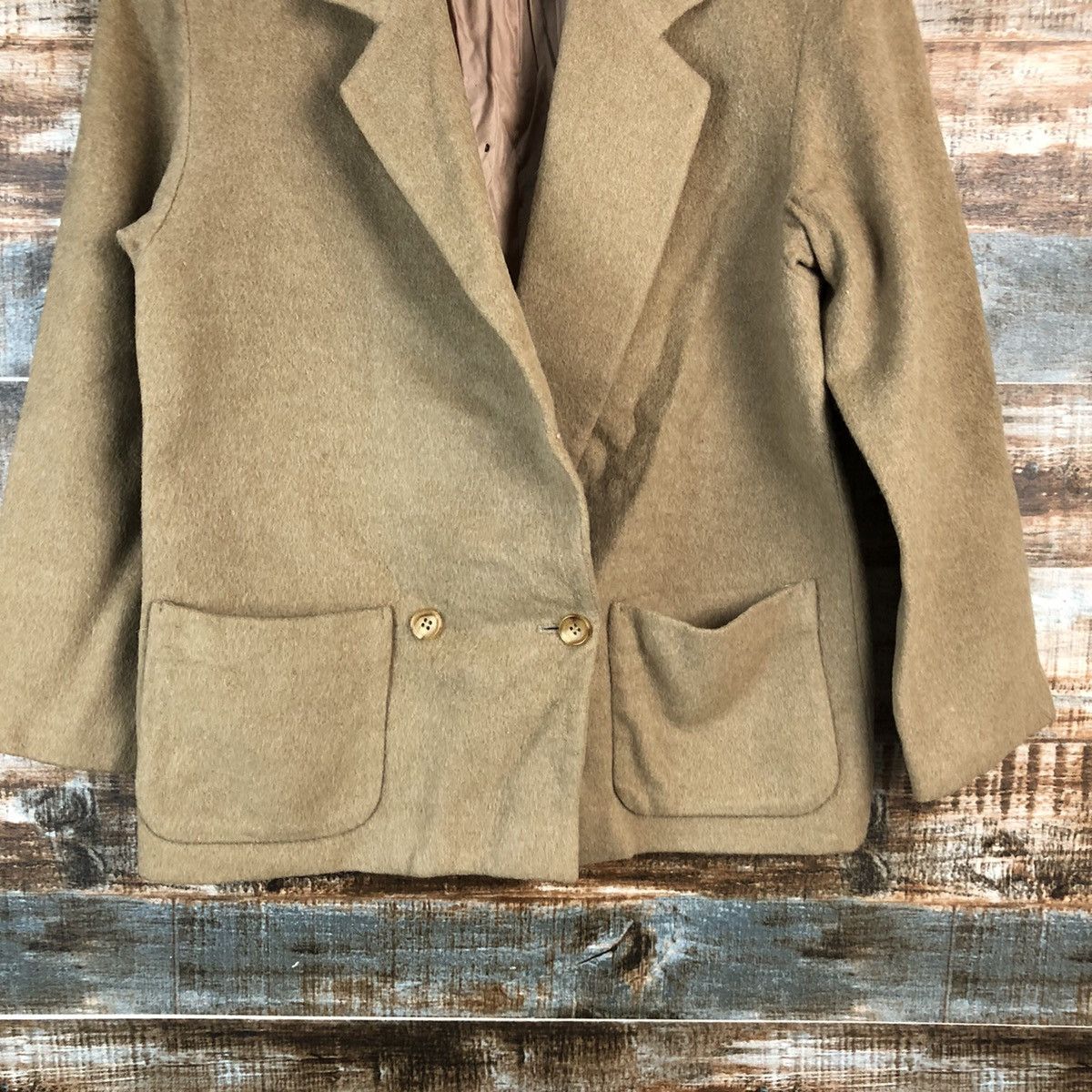 Calvin Klein Calvin Klein Brown vintage blazer #A2195 Size US S / EU 44-46 / 1 - 6 Thumbnail