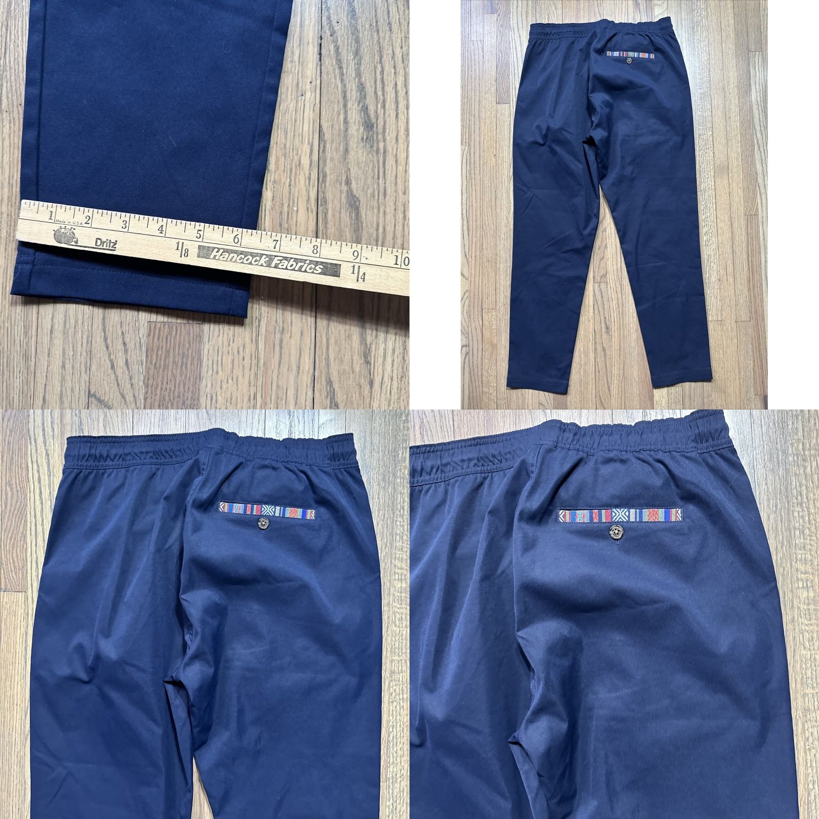 Vintage Wowie Rambler Men’s Pant Casual Stretch Aztec Charcoal Blue Size Large Style Streetwear Slim Tapered Pockets Adjustable Waist Inseam 31 in Cardigan? Size US 33 - 8 Thumbnail